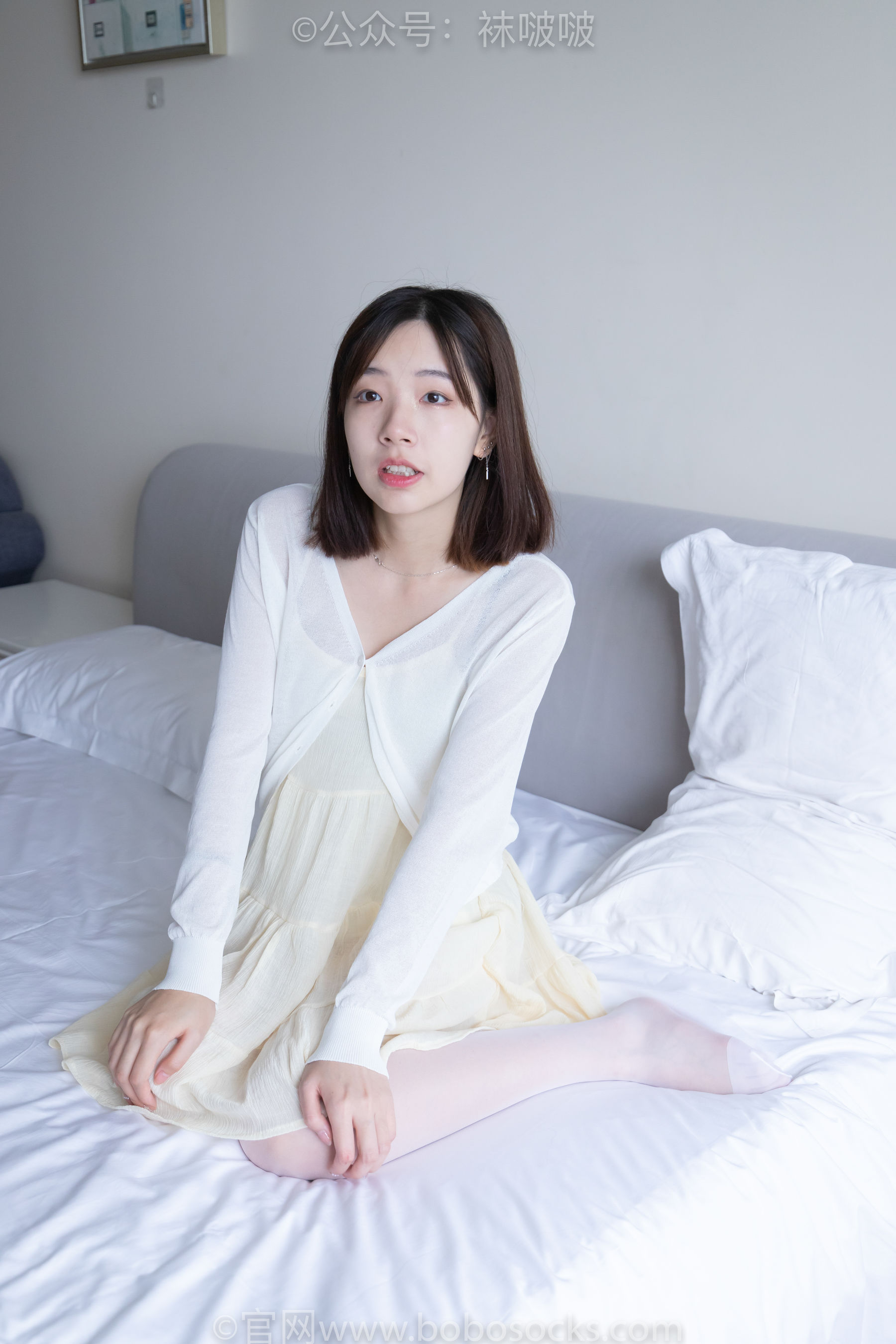 BoBoSocks袜啵啵 No.005 小甜豆-帆布鞋、薄白丝