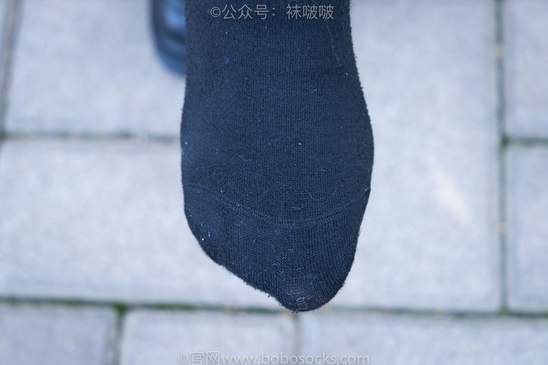 BoBoSocks袜啵啵 No.007 稚予-JK制服、皮鞋、黑色中筒棉袜、肉丝