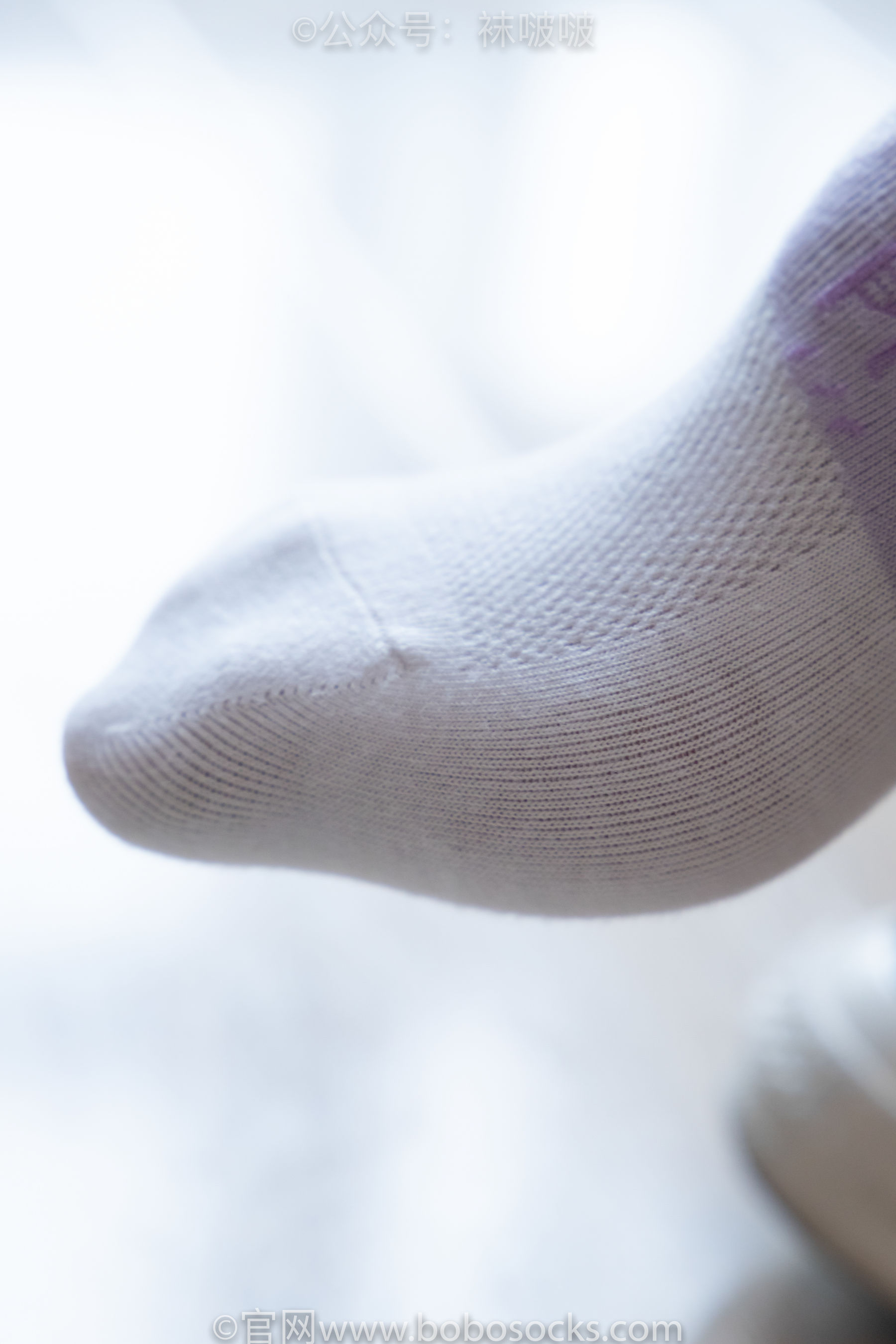 BoBoSocks袜啵啵 No.008 涵涵-帆布鞋、白色短棉袜、肉丝