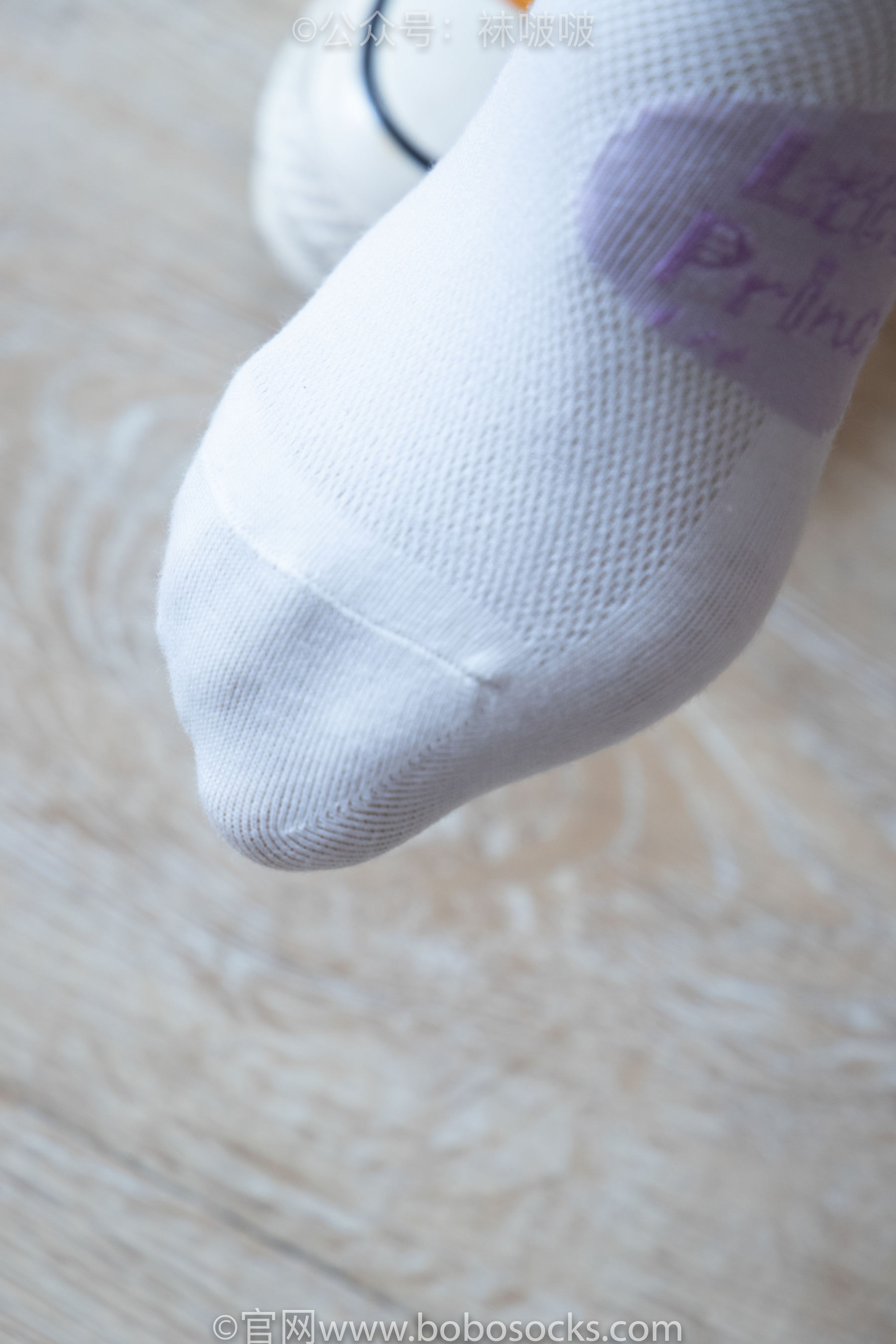 BoBoSocks袜啵啵 No.008 涵涵-帆布鞋、白色短棉袜、肉丝