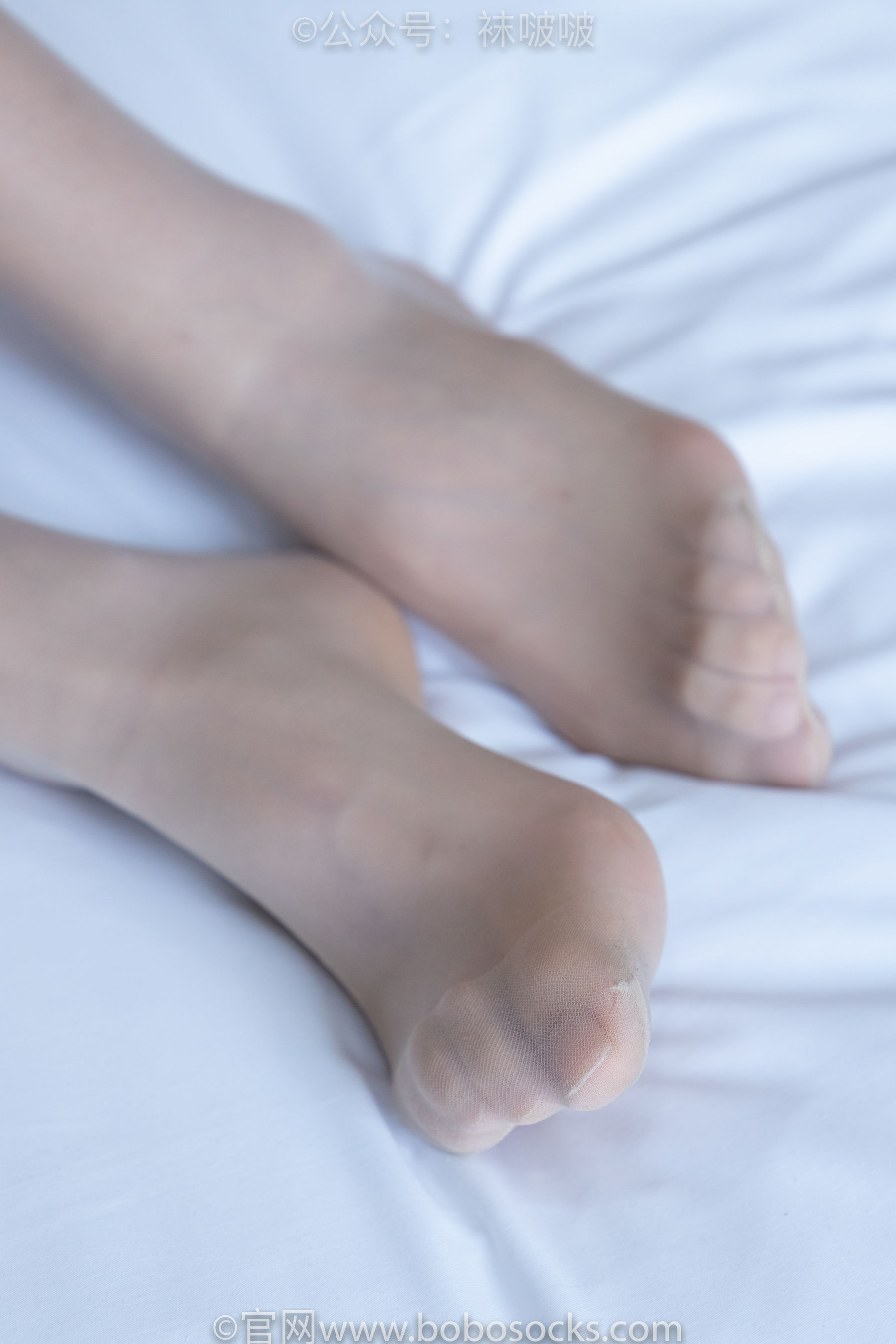 BoBoSocks袜啵啵 No.008 涵涵-帆布鞋、白色短棉袜、肉丝