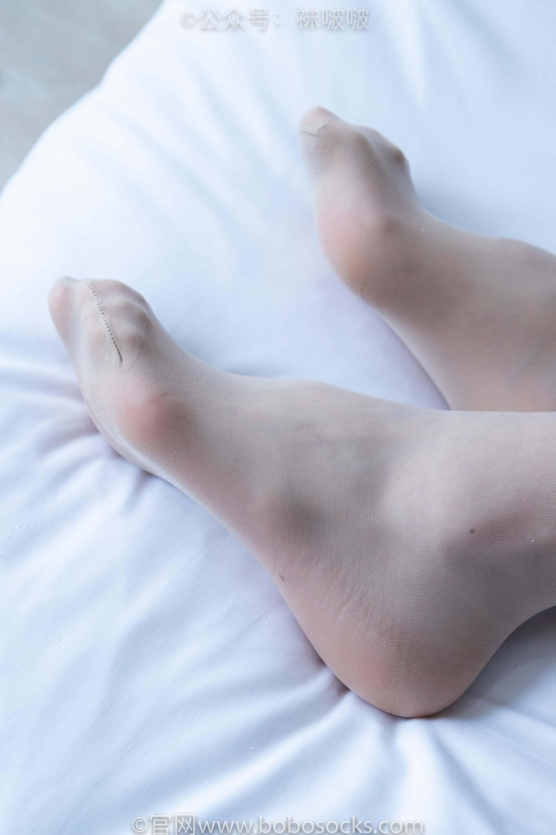 BoBoSocks袜啵啵 No.008 涵涵-帆布鞋、白色短棉袜、肉丝