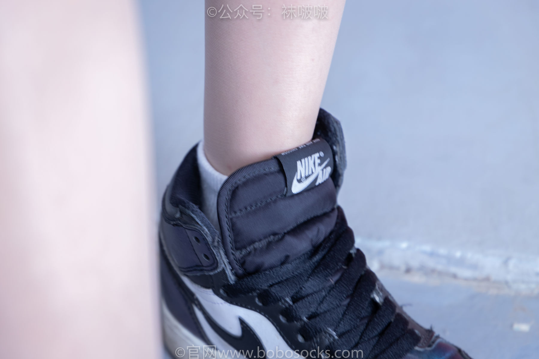 BoBoSocks袜啵啵 No.011 稚予-AJ、白色短棉袜、肉丝