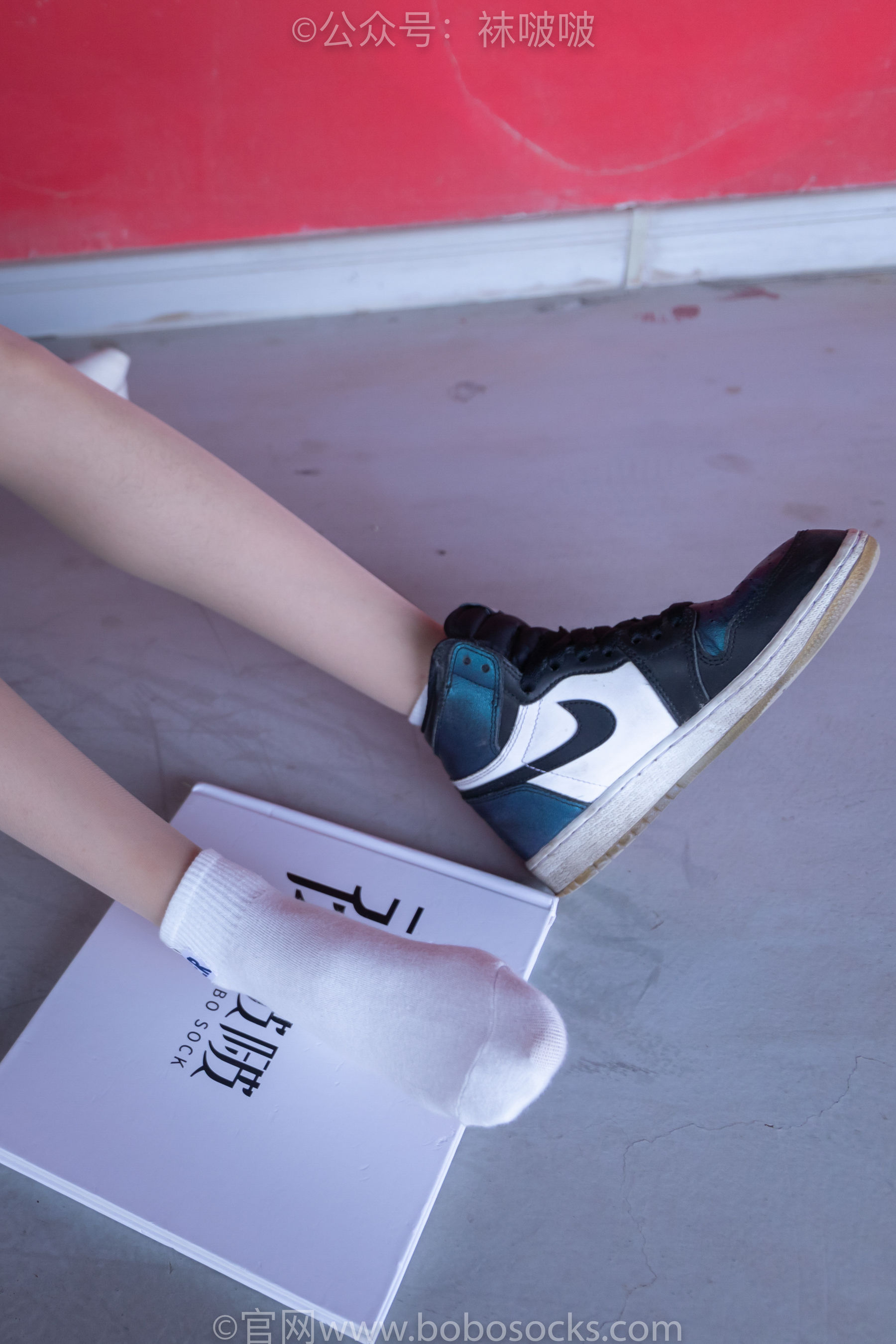 BoBoSocks袜啵啵 No.011 稚予-AJ、白色短棉袜、肉丝