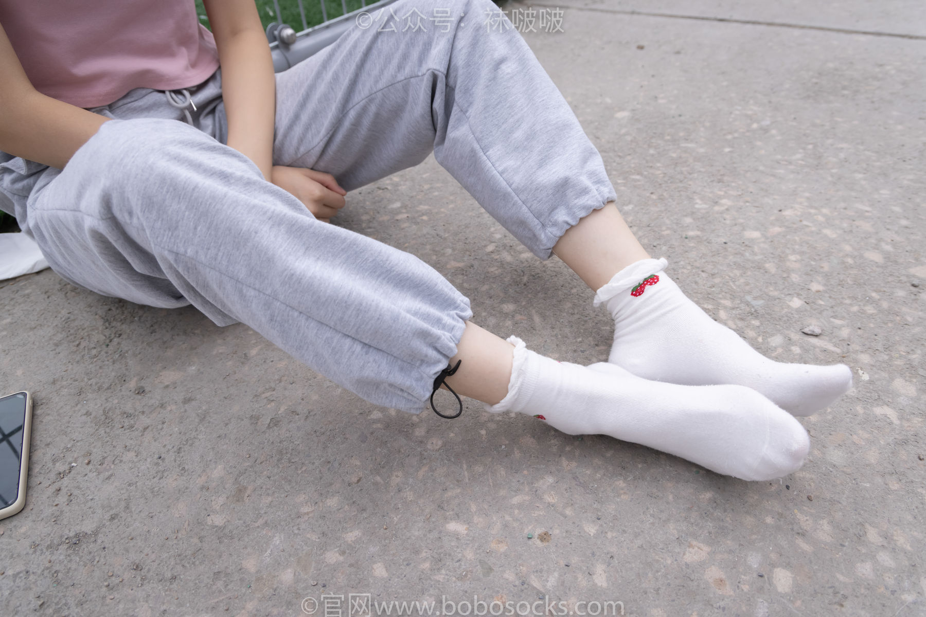 BoBoSocks袜啵啵 No.016 熊熊-斯凯奇运动鞋、棉袜、裸足