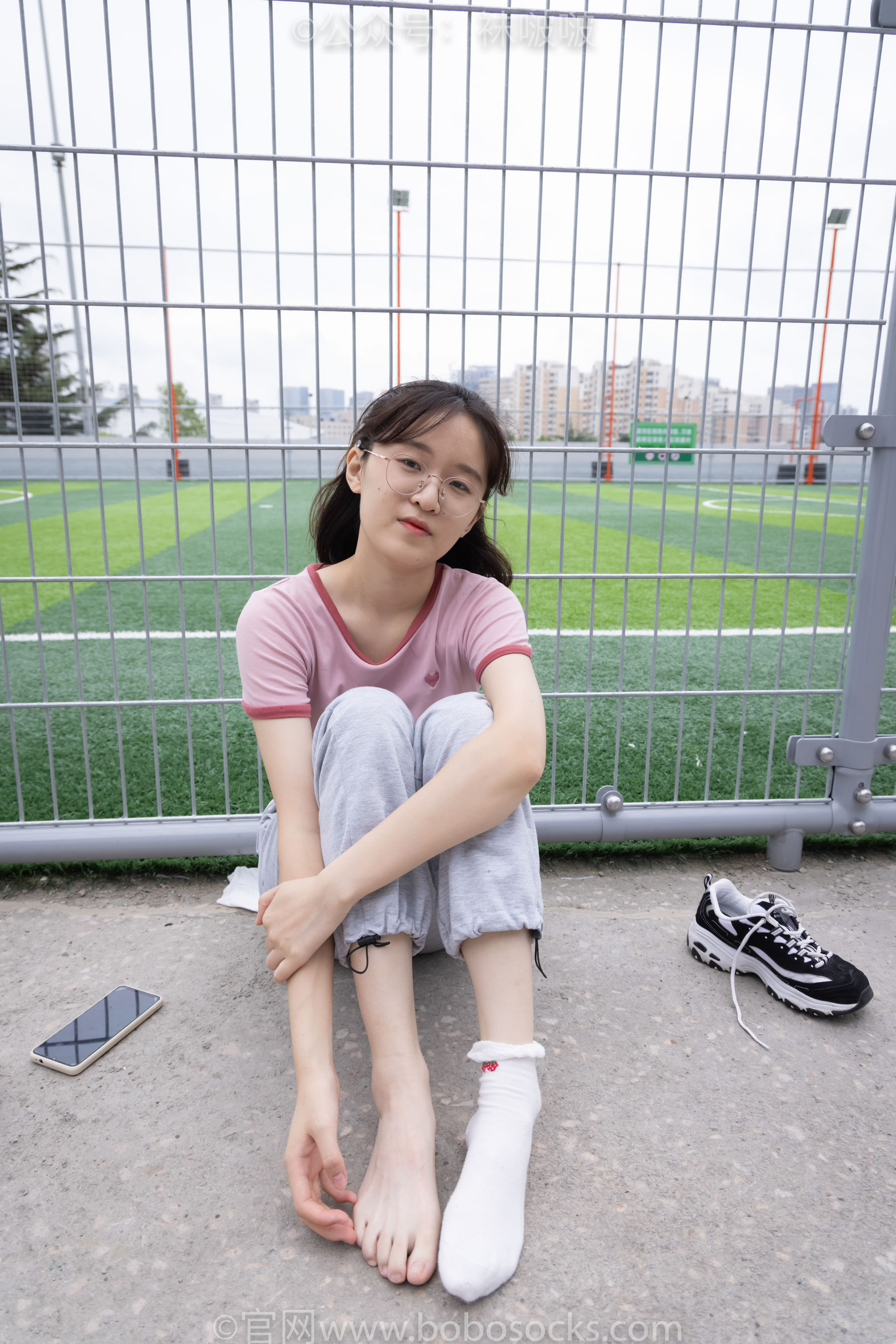 BoBoSocks袜啵啵 No.016 熊熊-斯凯奇运动鞋、棉袜、裸足