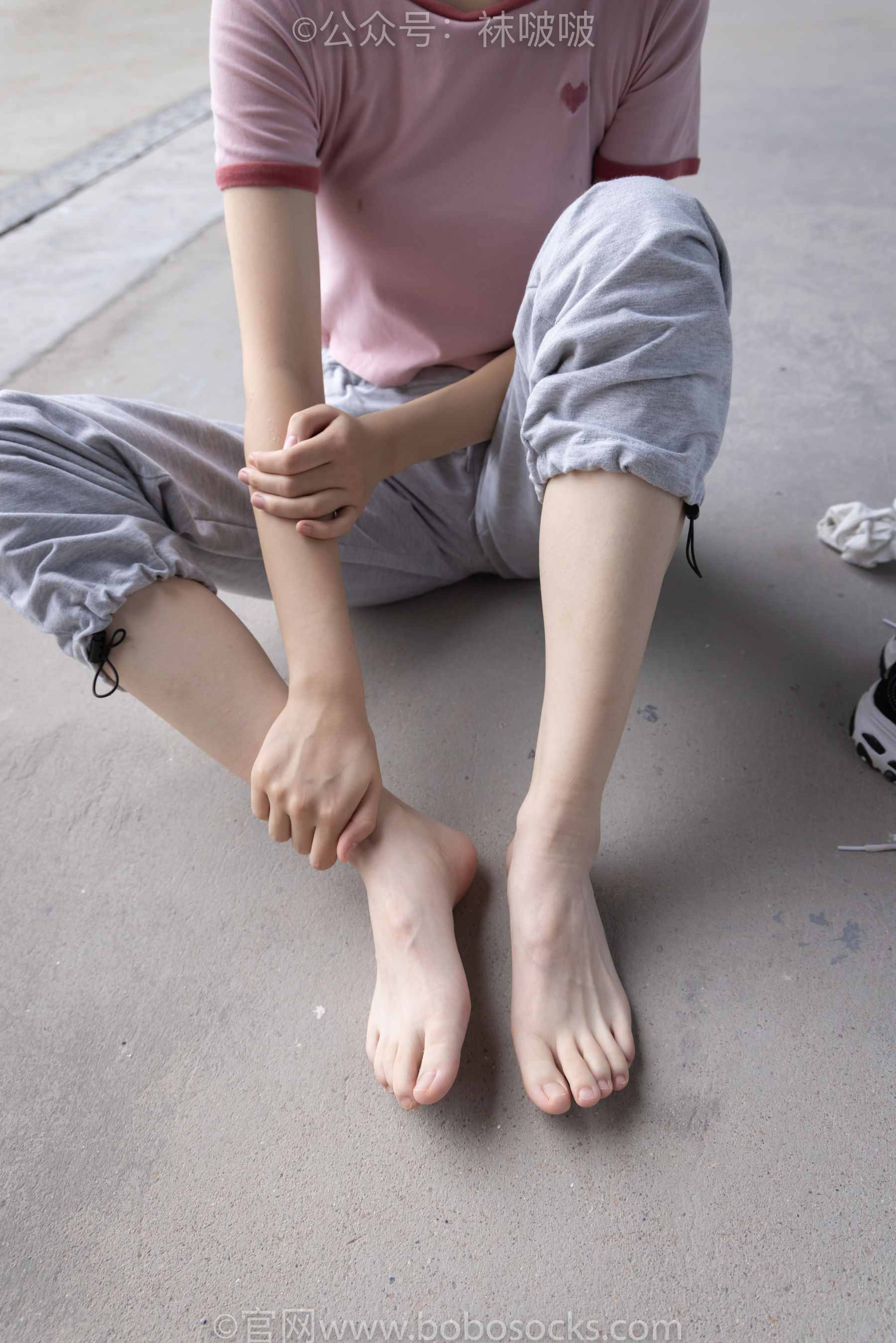 BoBoSocks袜啵啵 No.016 熊熊-斯凯奇运动鞋、棉袜、裸足