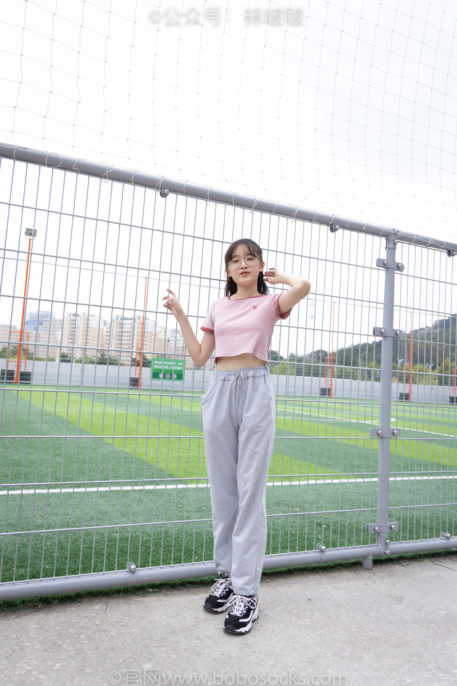 BoBoSocks袜啵啵 No.016 熊熊-斯凯奇运动鞋、棉袜、裸足
