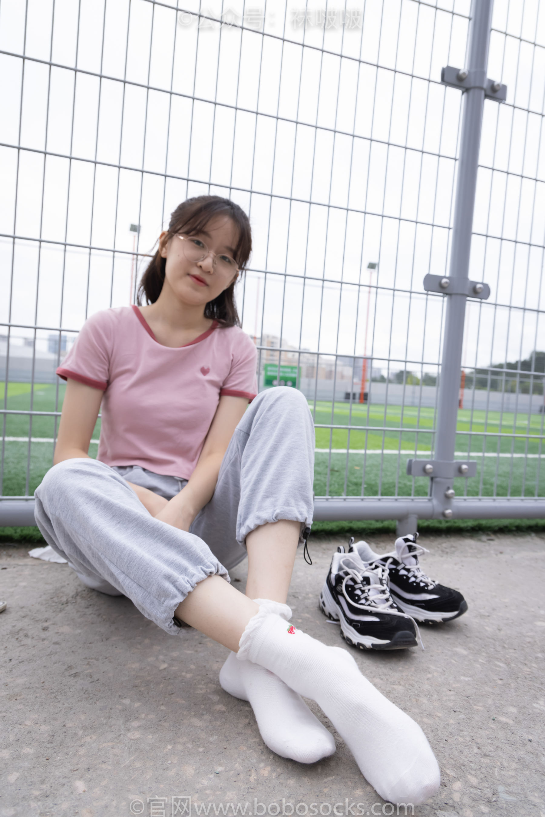 BoBoSocks袜啵啵 No.016 熊熊-斯凯奇运动鞋、棉袜、裸足