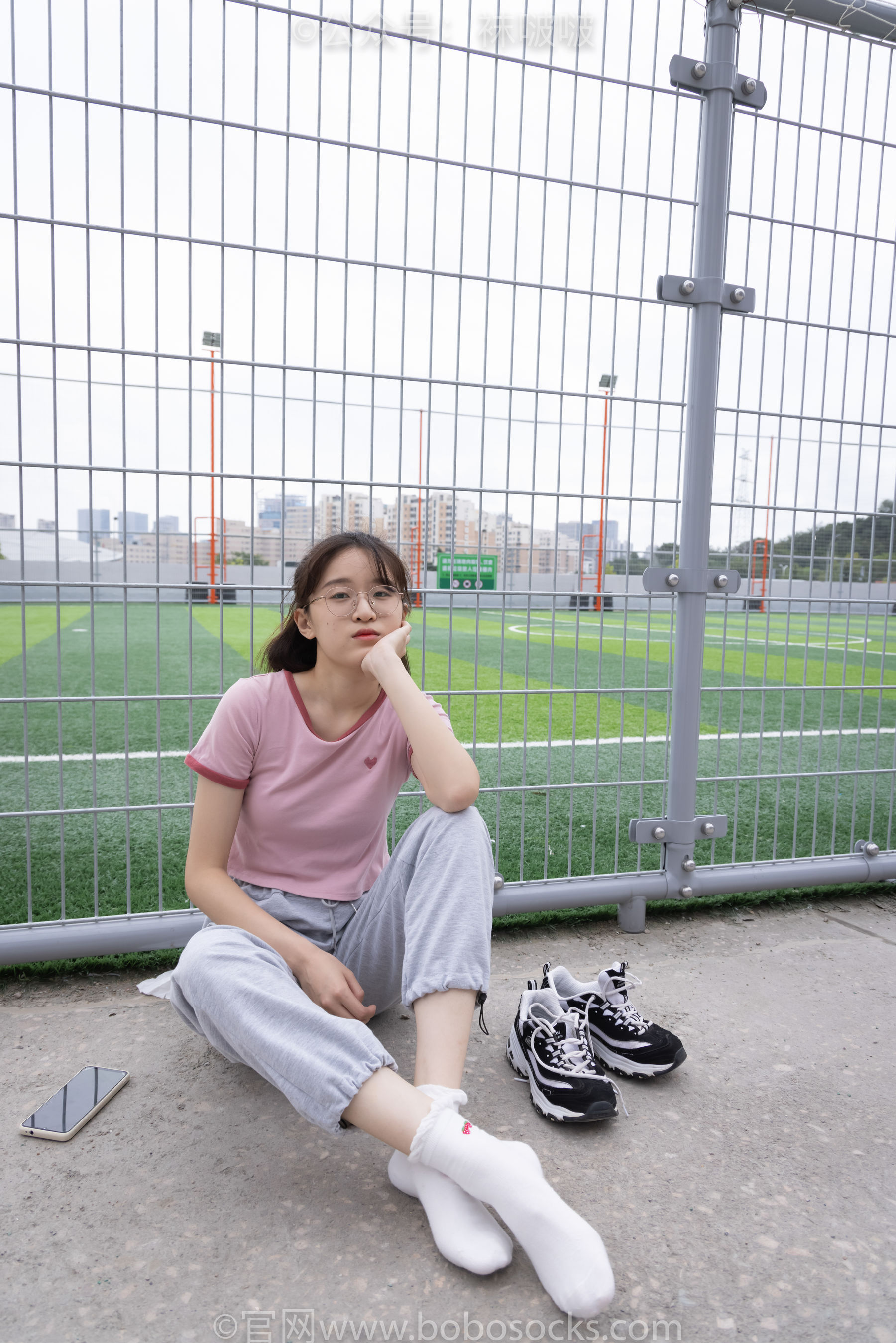 BoBoSocks袜啵啵 No.016 熊熊-斯凯奇运动鞋、棉袜、裸足