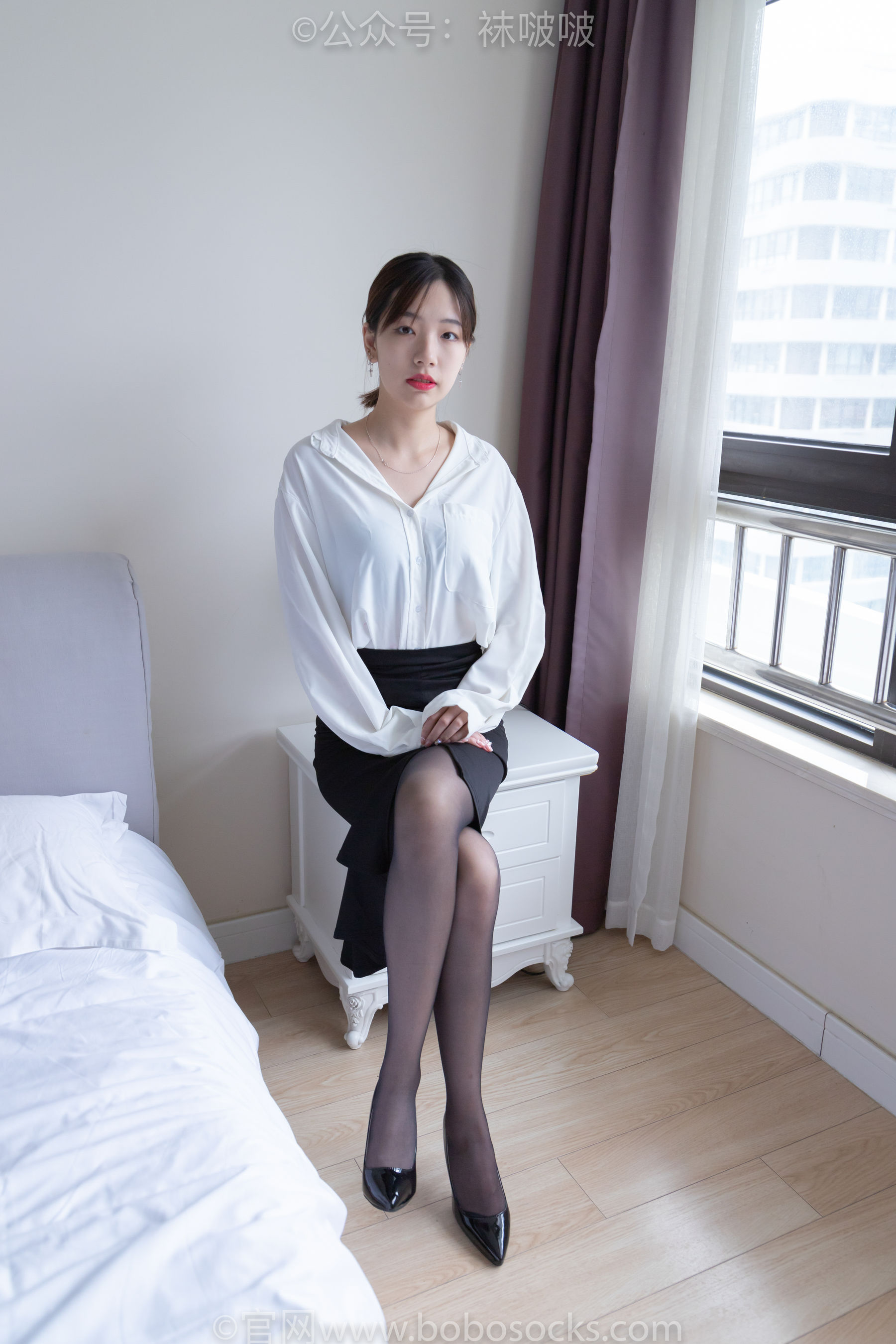 BoBoSocks袜啵啵 No.017 小甜豆-OL制服、高跟鞋、黑丝