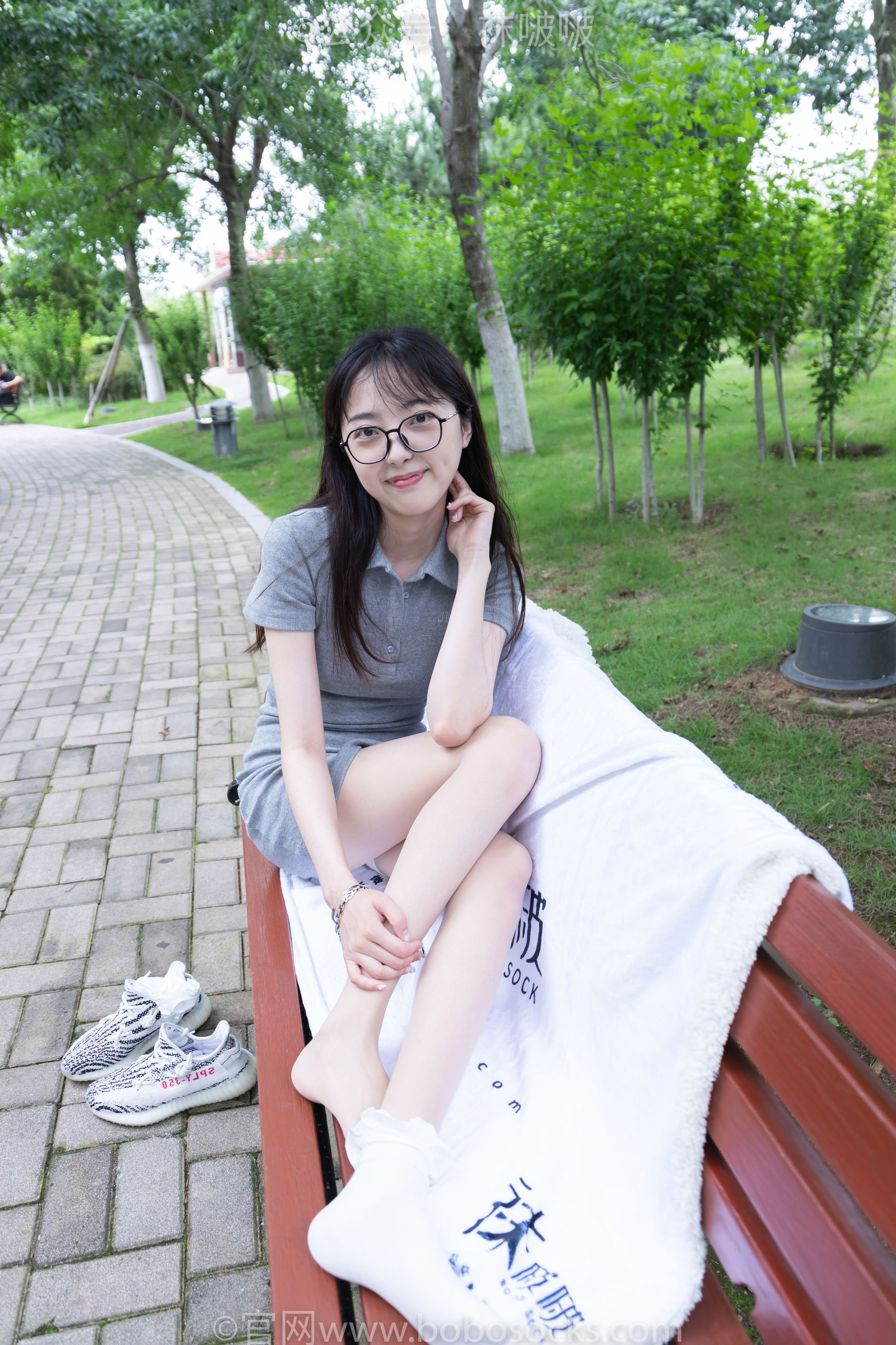 BoBoSocks袜啵啵 No.019 稚予-椰子、白棉袜、肉丝