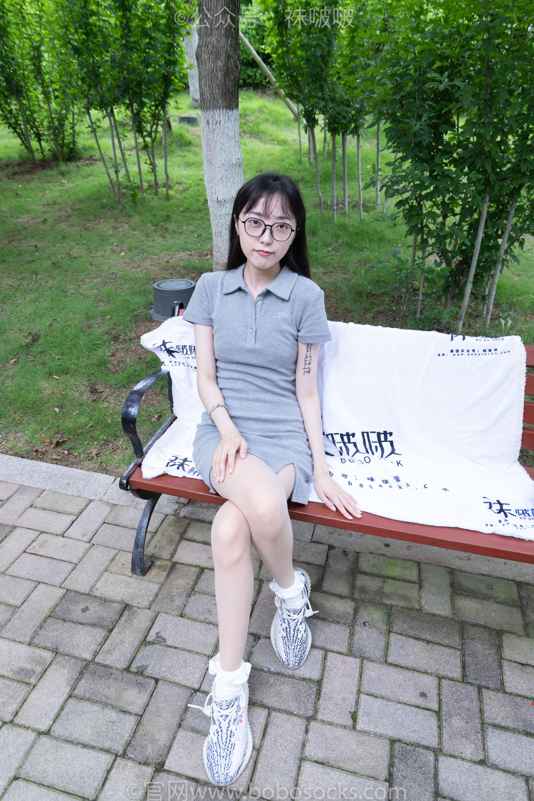 BoBoSocks袜啵啵 No.019 稚予-椰子、白棉袜、肉丝