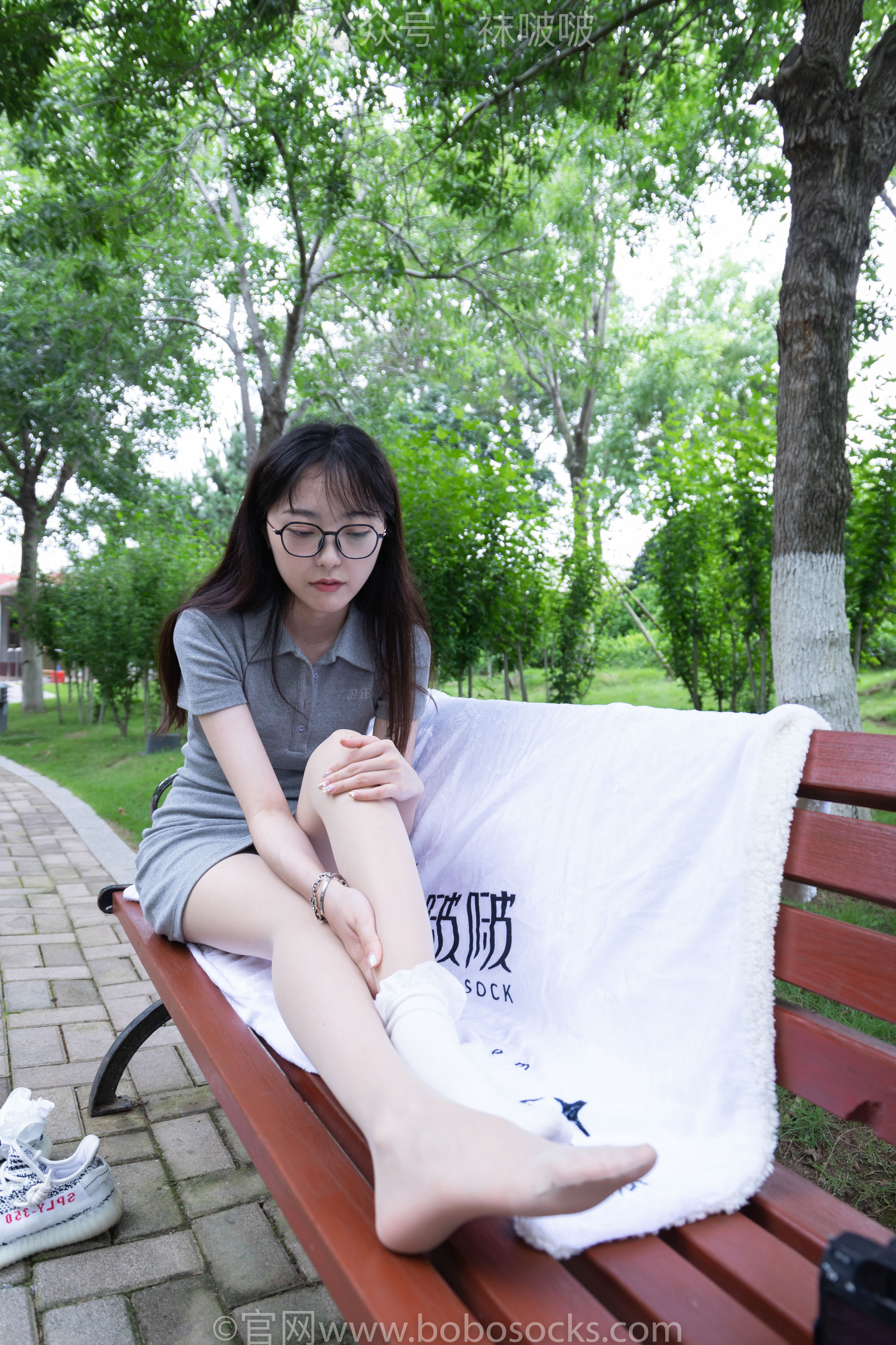 BoBoSocks袜啵啵 No.019 稚予-椰子、白棉袜、肉丝