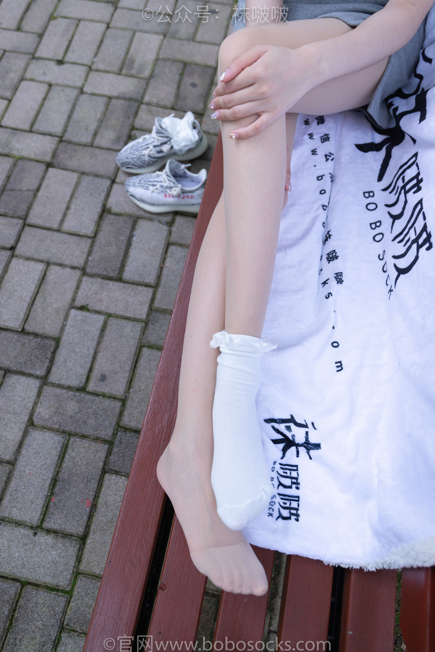 BoBoSocks袜啵啵 No.019 稚予-椰子、白棉袜、肉丝