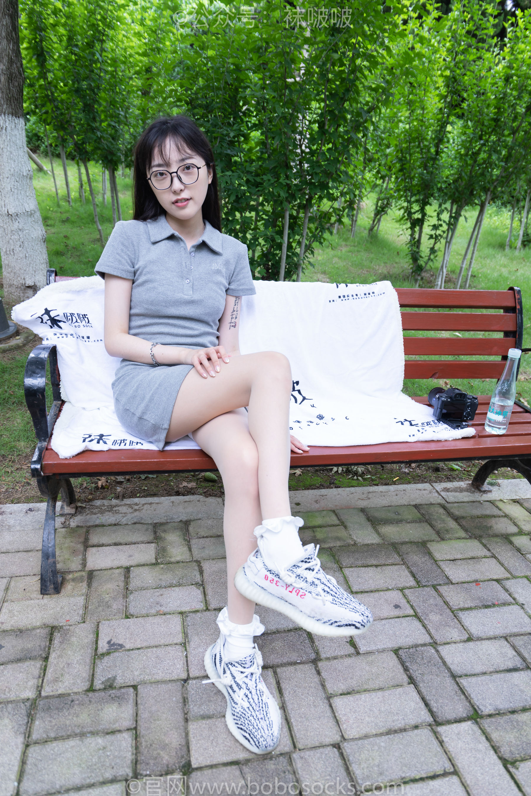 BoBoSocks袜啵啵 No.019 稚予-椰子、白棉袜、肉丝