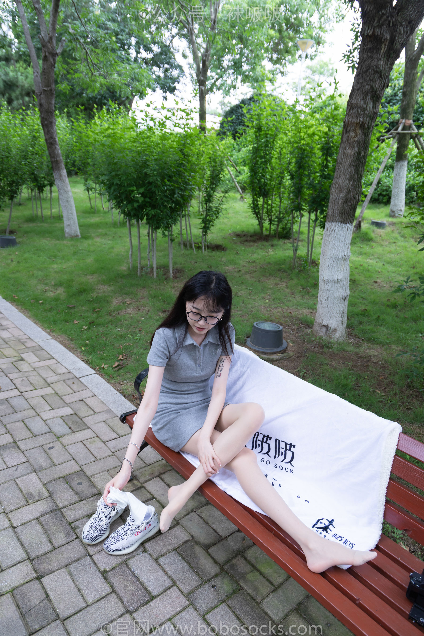 BoBoSocks袜啵啵 No.019 稚予-椰子、白棉袜、肉丝