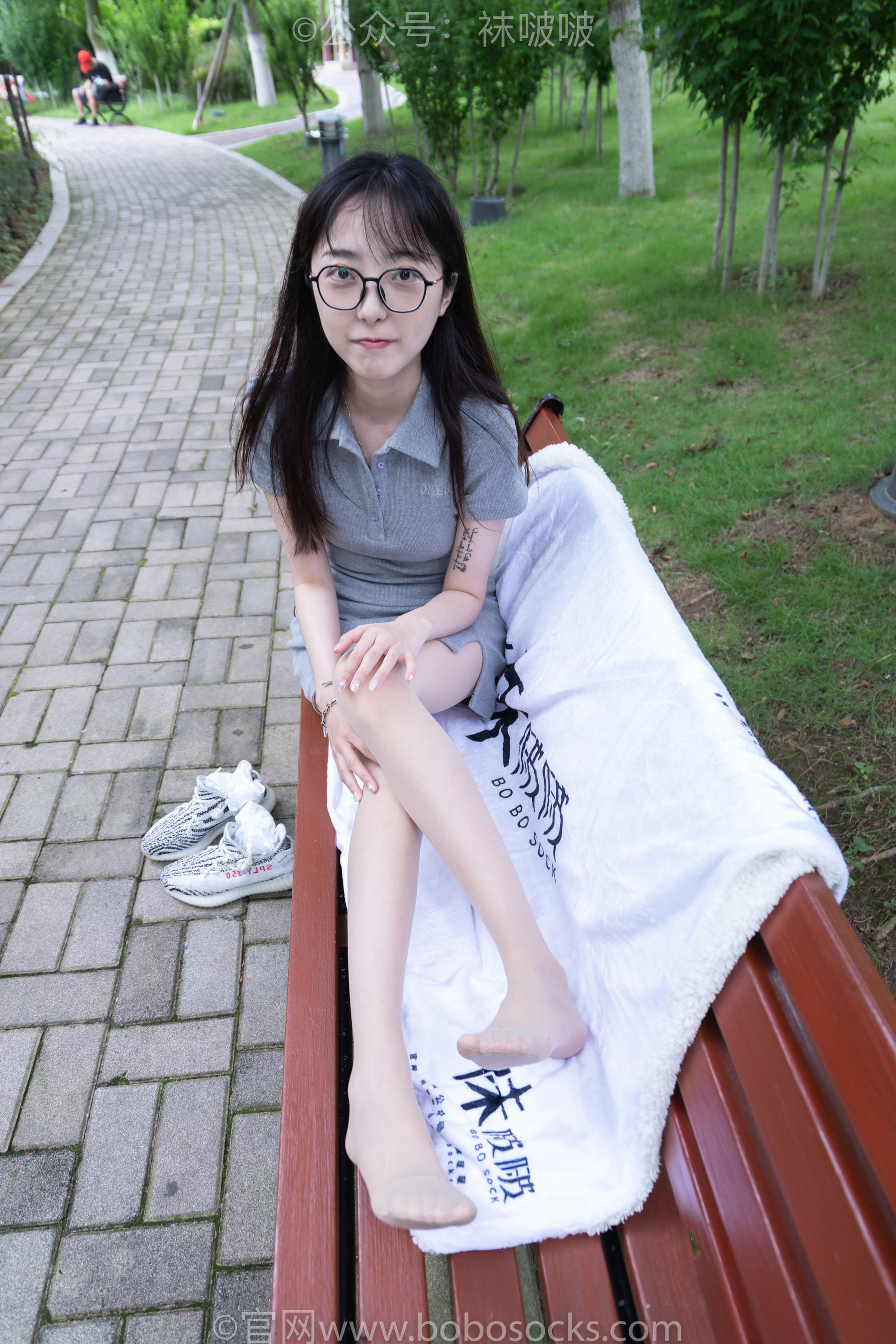 BoBoSocks袜啵啵 No.019 稚予-椰子、白棉袜、肉丝