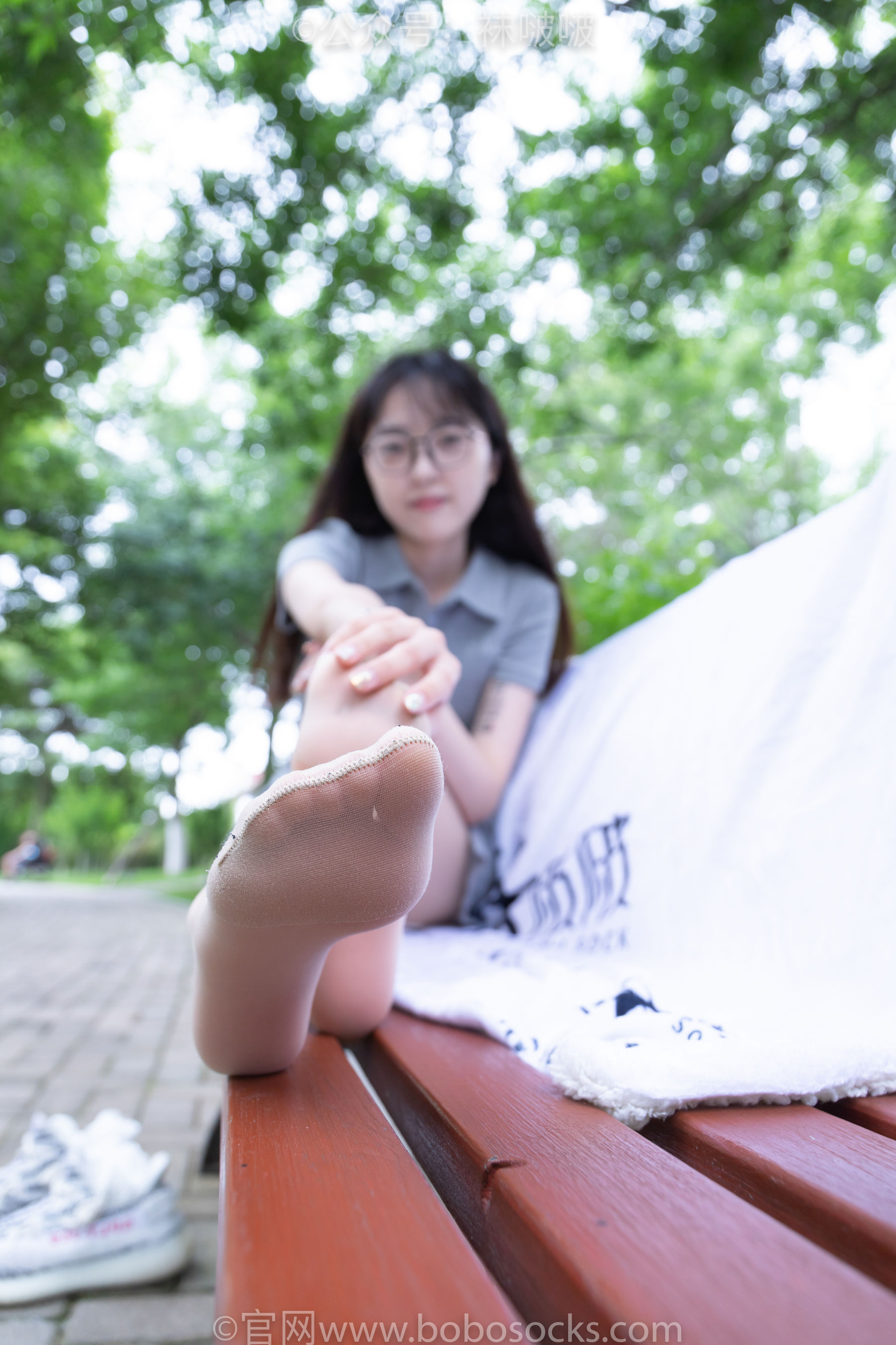BoBoSocks袜啵啵 No.019 稚予-椰子、白棉袜、肉丝