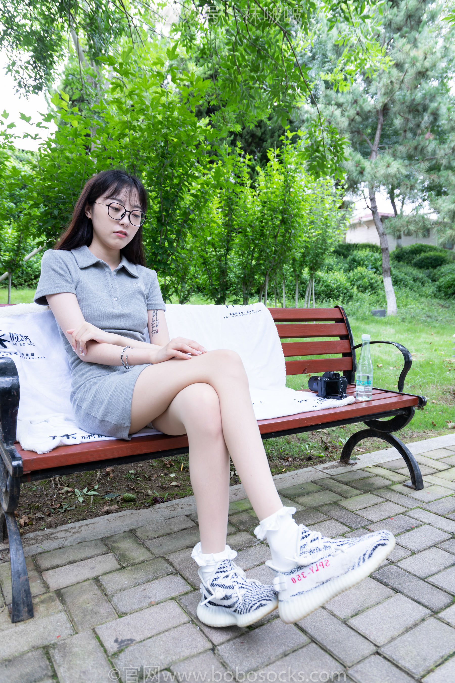 BoBoSocks袜啵啵 No.019 稚予-椰子、白棉袜、肉丝