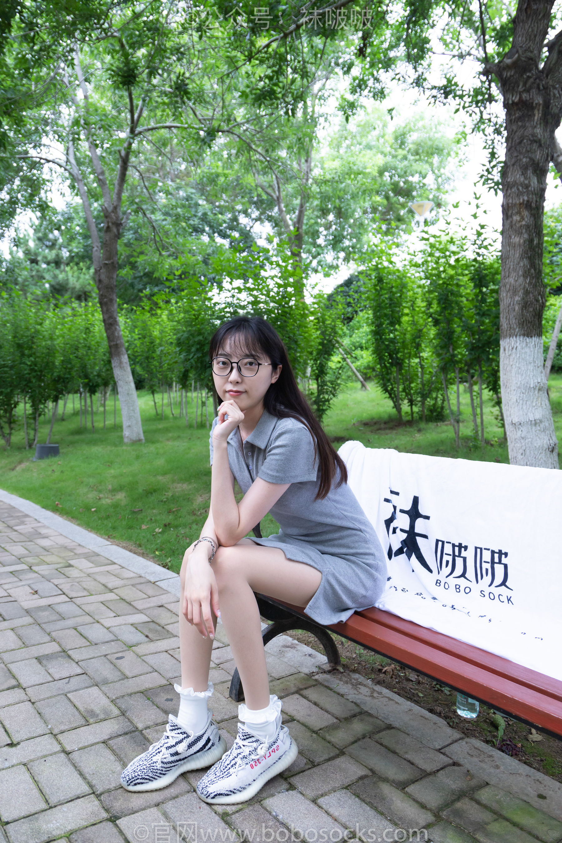 BoBoSocks袜啵啵 No.019 稚予-椰子、白棉袜、肉丝