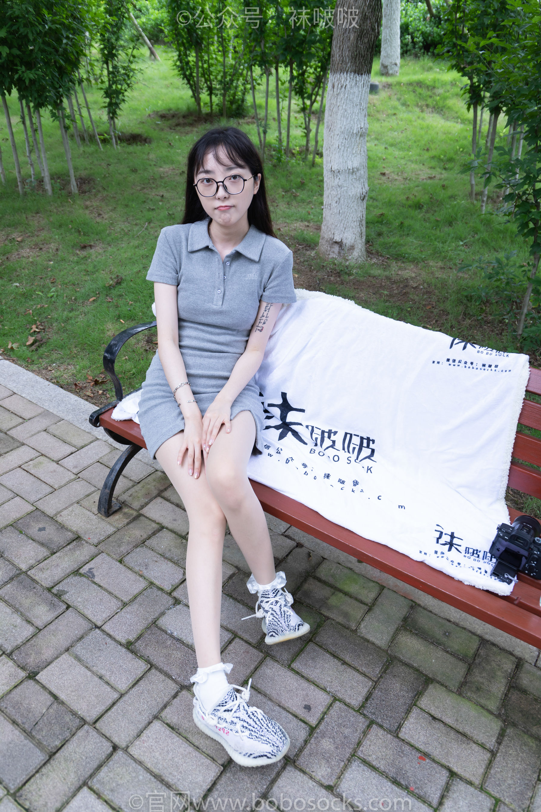 BoBoSocks袜啵啵 No.019 稚予-椰子、白棉袜、肉丝
