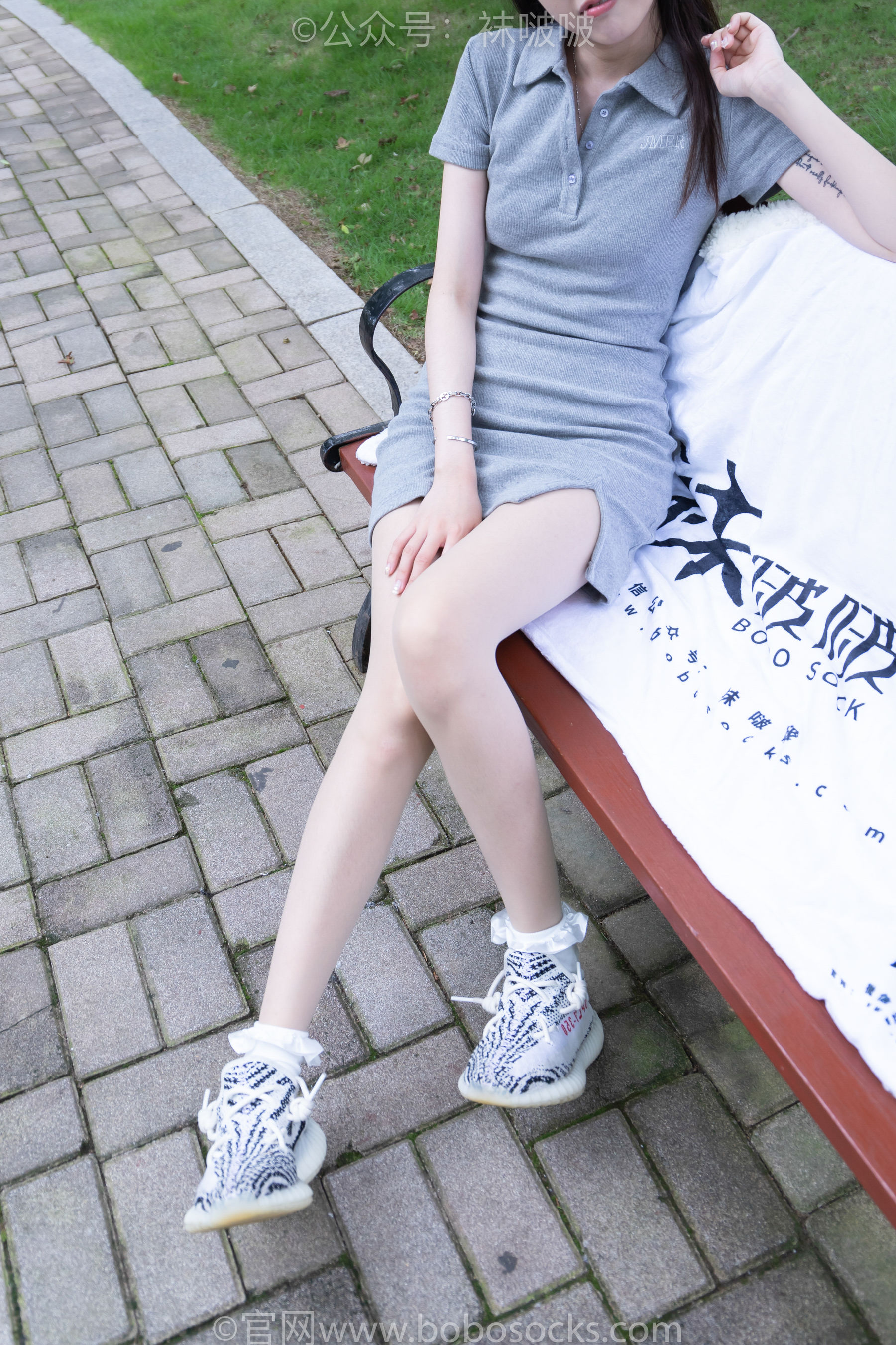 BoBoSocks袜啵啵 No.019 稚予-椰子、白棉袜、肉丝