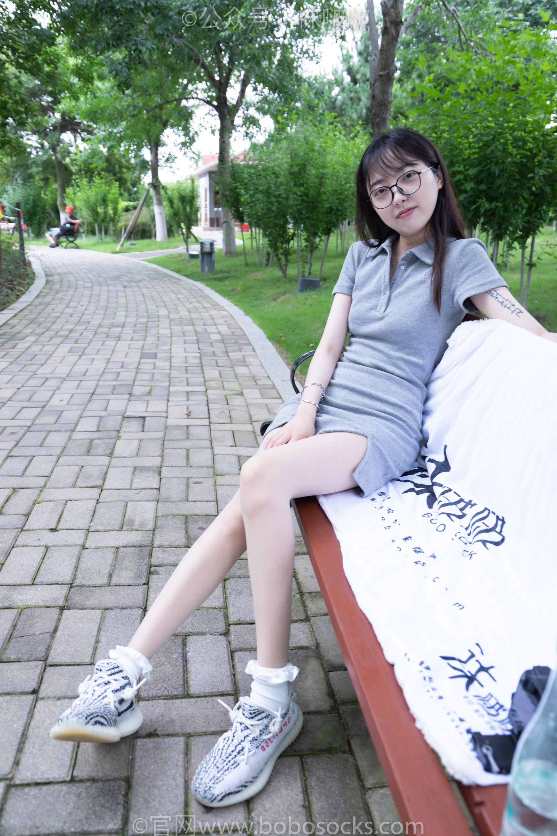 BoBoSocks袜啵啵 No.019 稚予-椰子、白棉袜、肉丝