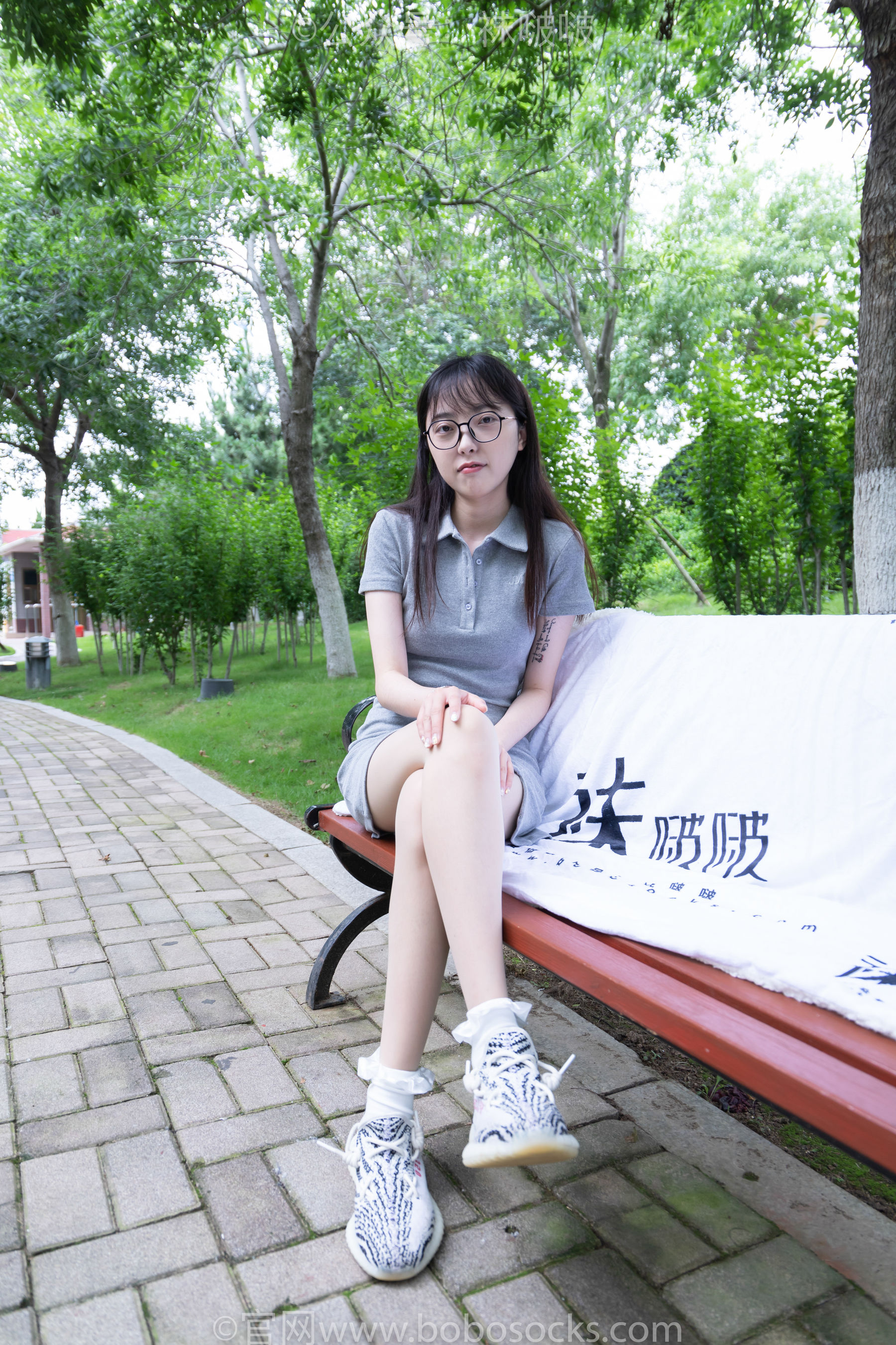 BoBoSocks袜啵啵 No.019 稚予-椰子、白棉袜、肉丝