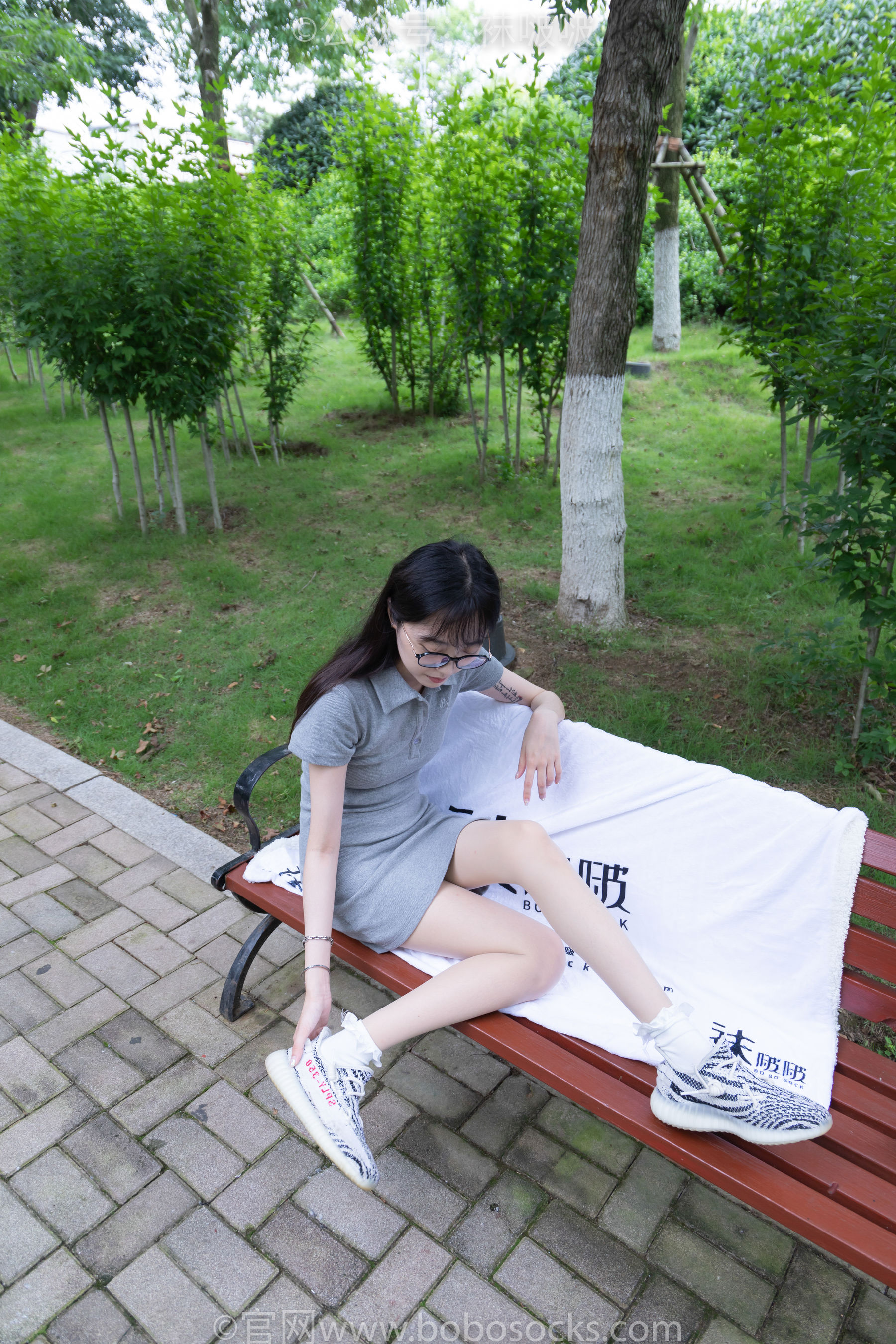 BoBoSocks袜啵啵 No.019 稚予-椰子、白棉袜、肉丝