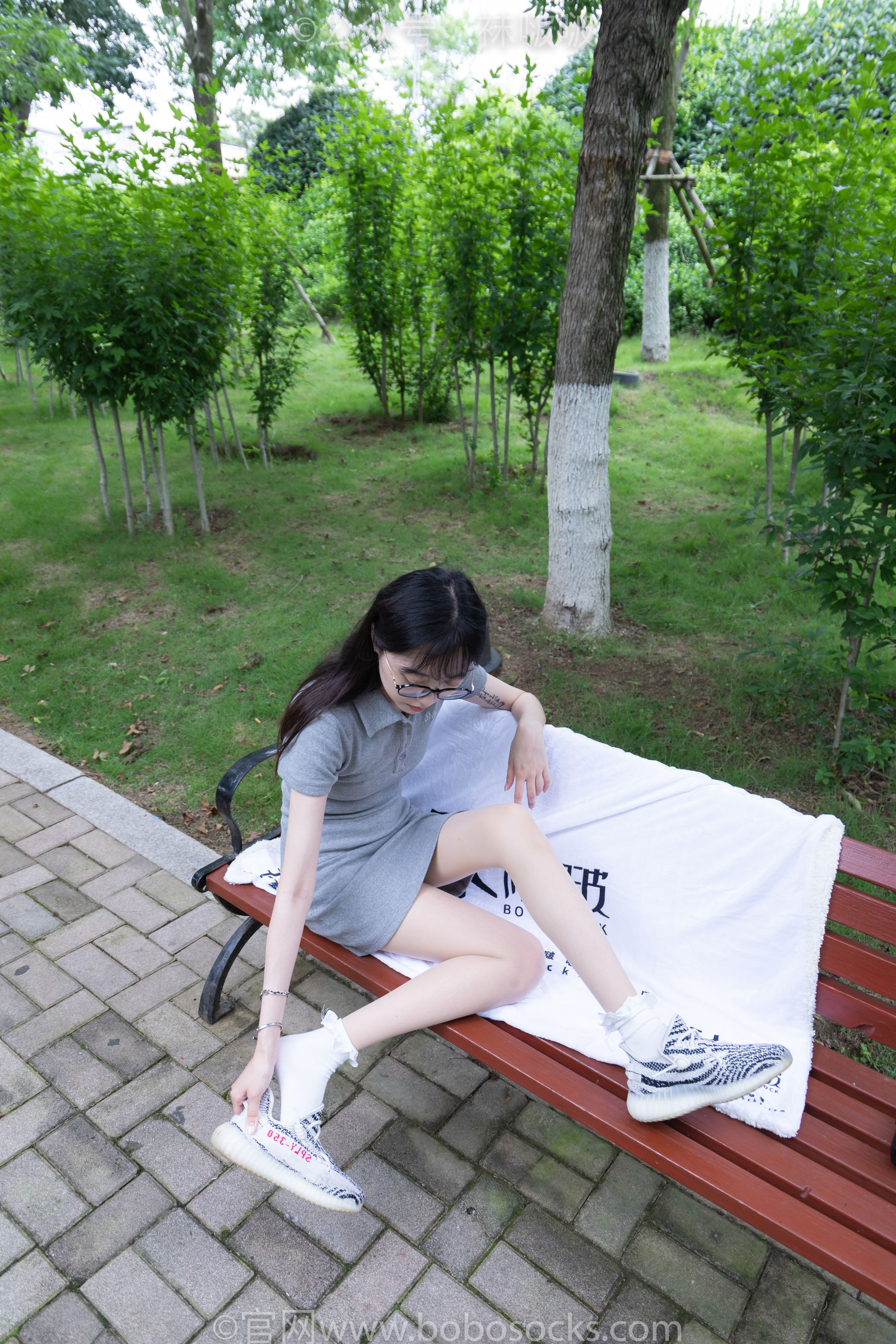 BoBoSocks袜啵啵 No.019 稚予-椰子、白棉袜、肉丝