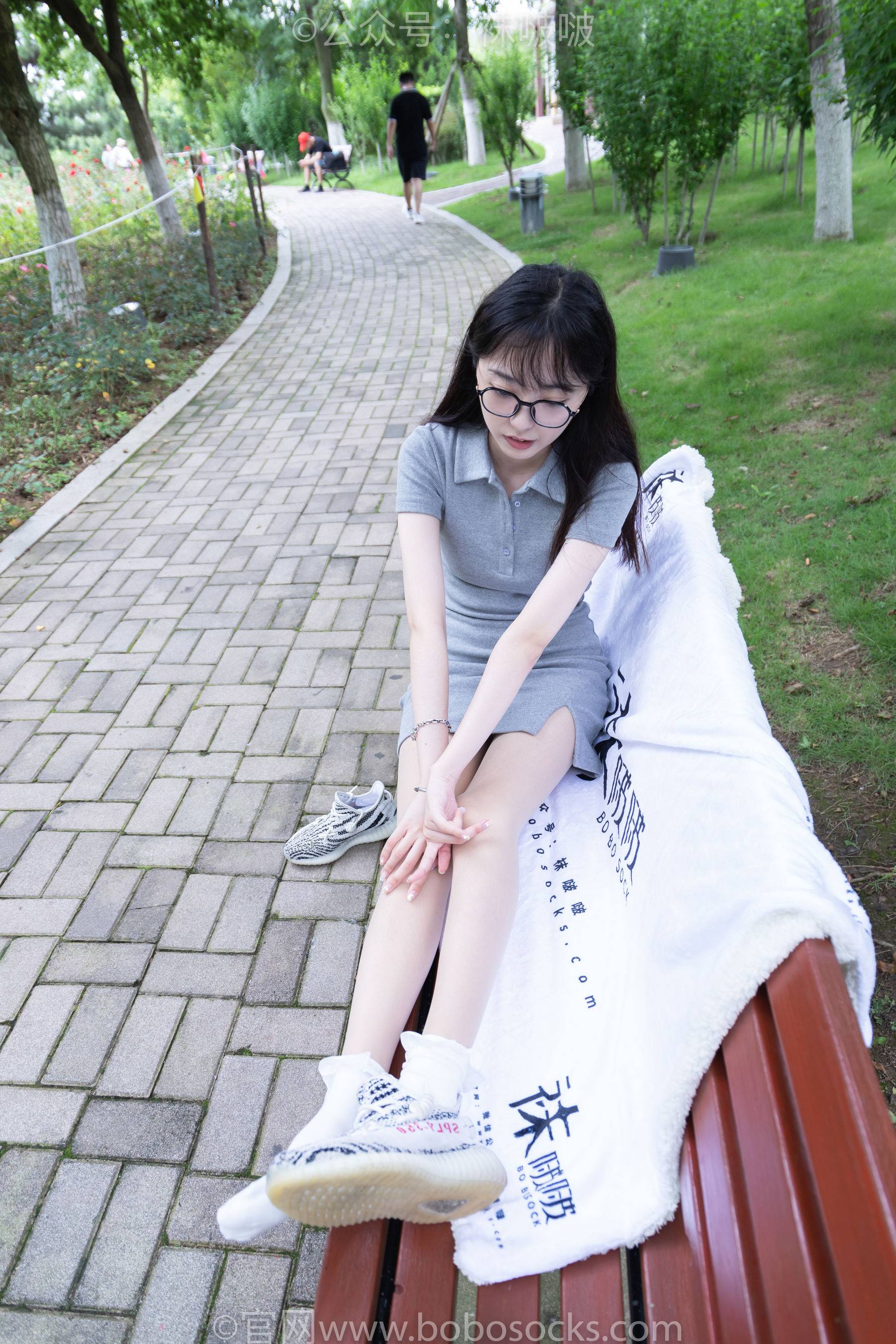 BoBoSocks袜啵啵 No.019 稚予-椰子、白棉袜、肉丝