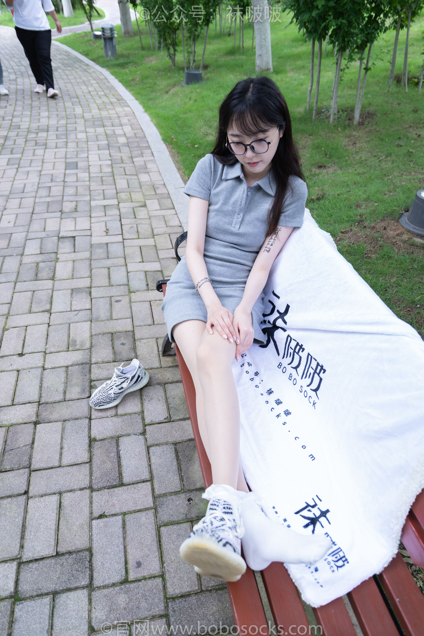 BoBoSocks袜啵啵 No.019 稚予-椰子、白棉袜、肉丝