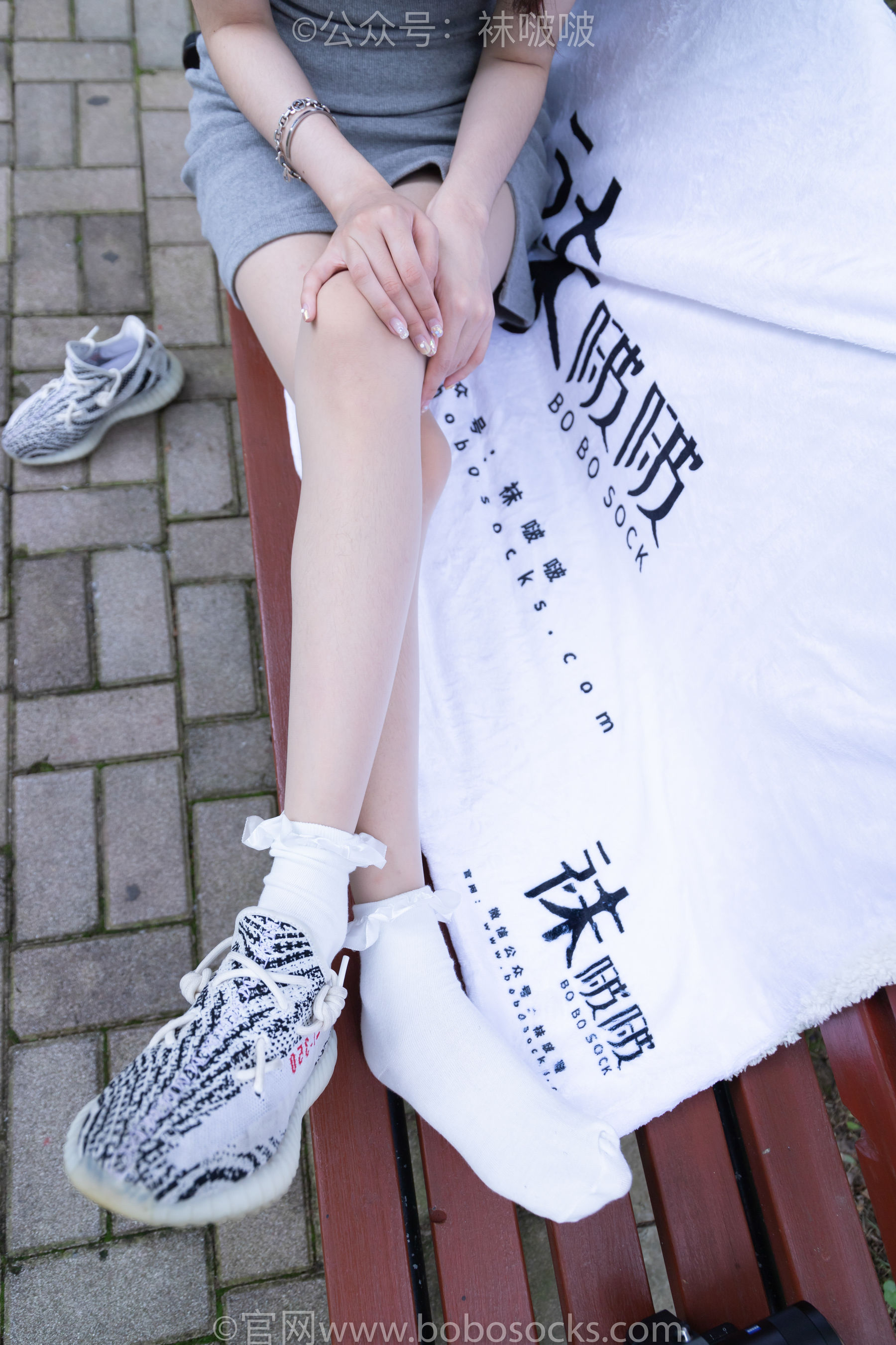 BoBoSocks袜啵啵 No.019 稚予-椰子、白棉袜、肉丝