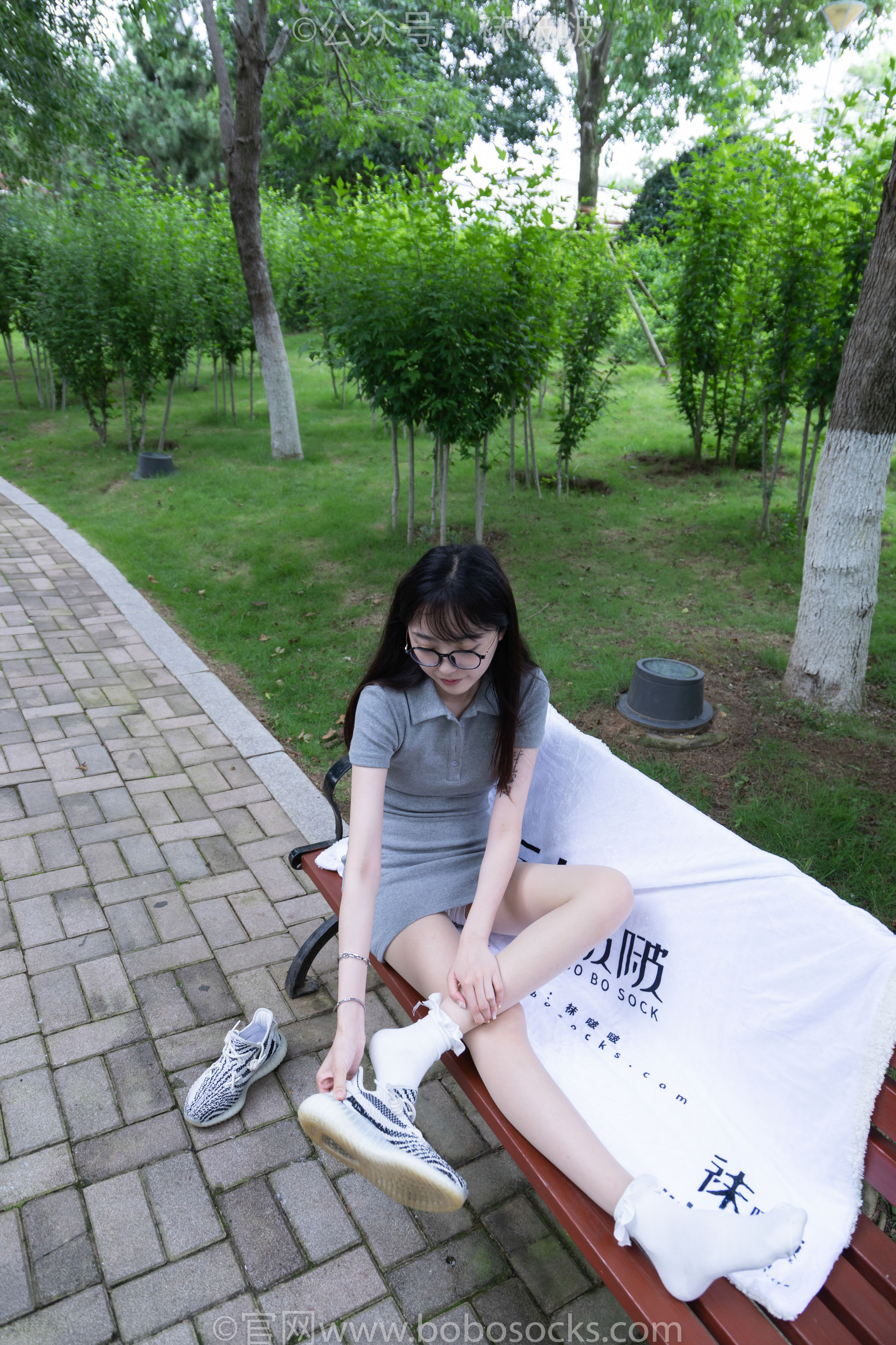 BoBoSocks袜啵啵 No.019 稚予-椰子、白棉袜、肉丝