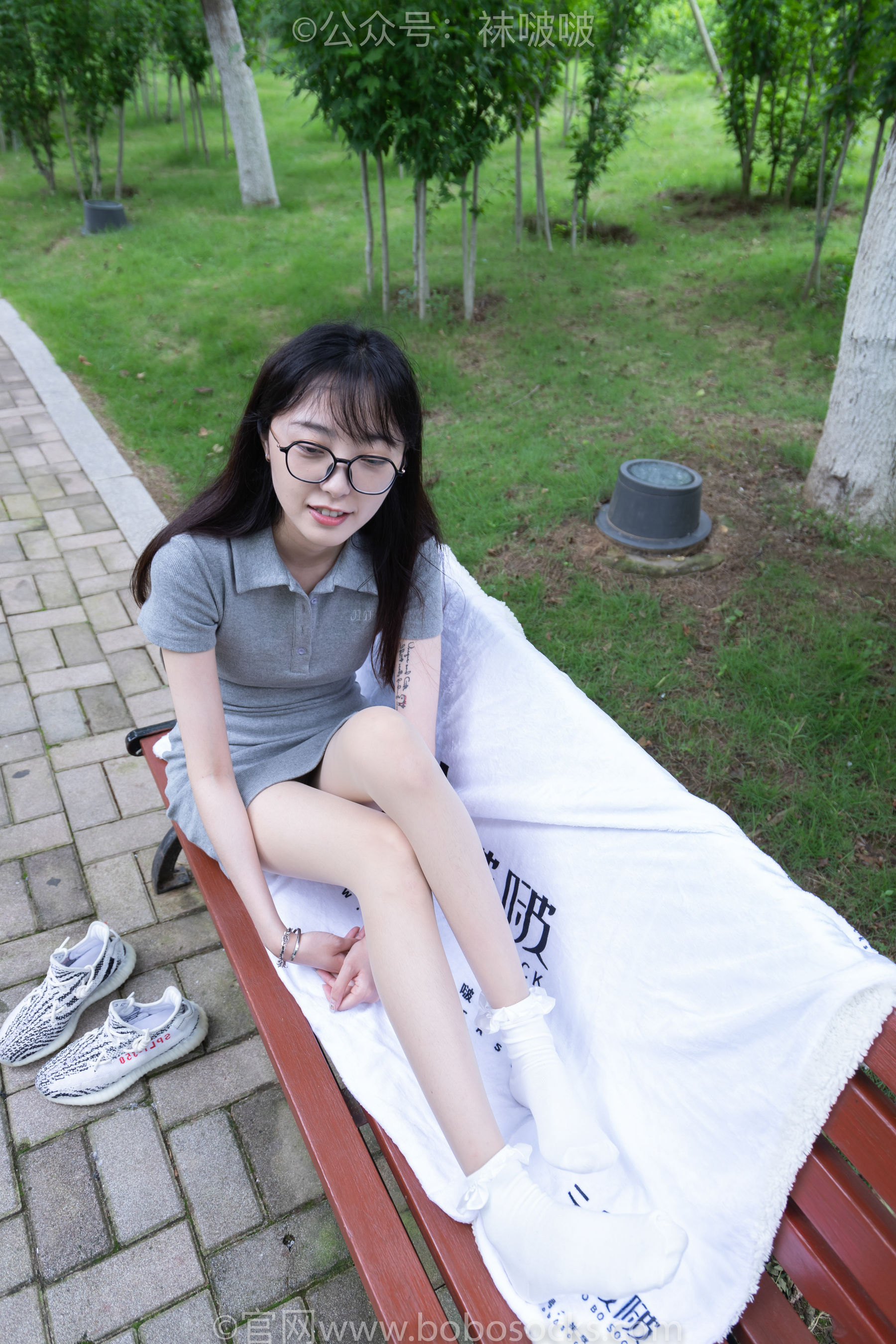 BoBoSocks袜啵啵 No.019 稚予-椰子、白棉袜、肉丝
