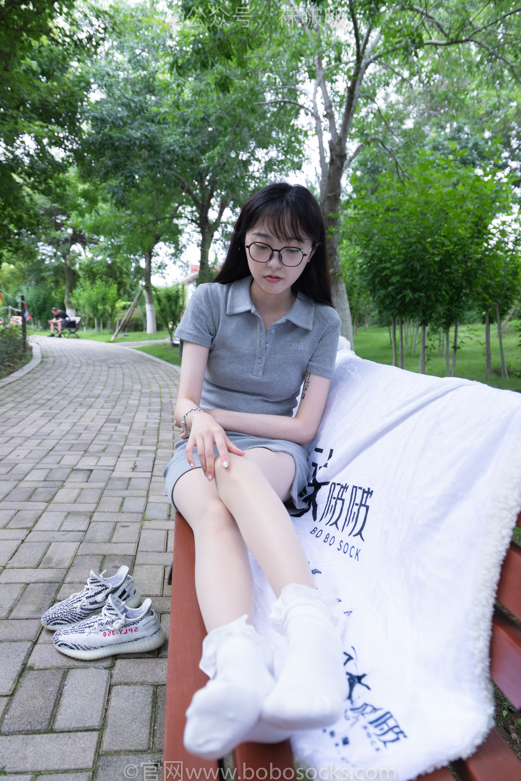 BoBoSocks袜啵啵 No.019 稚予-椰子、白棉袜、肉丝