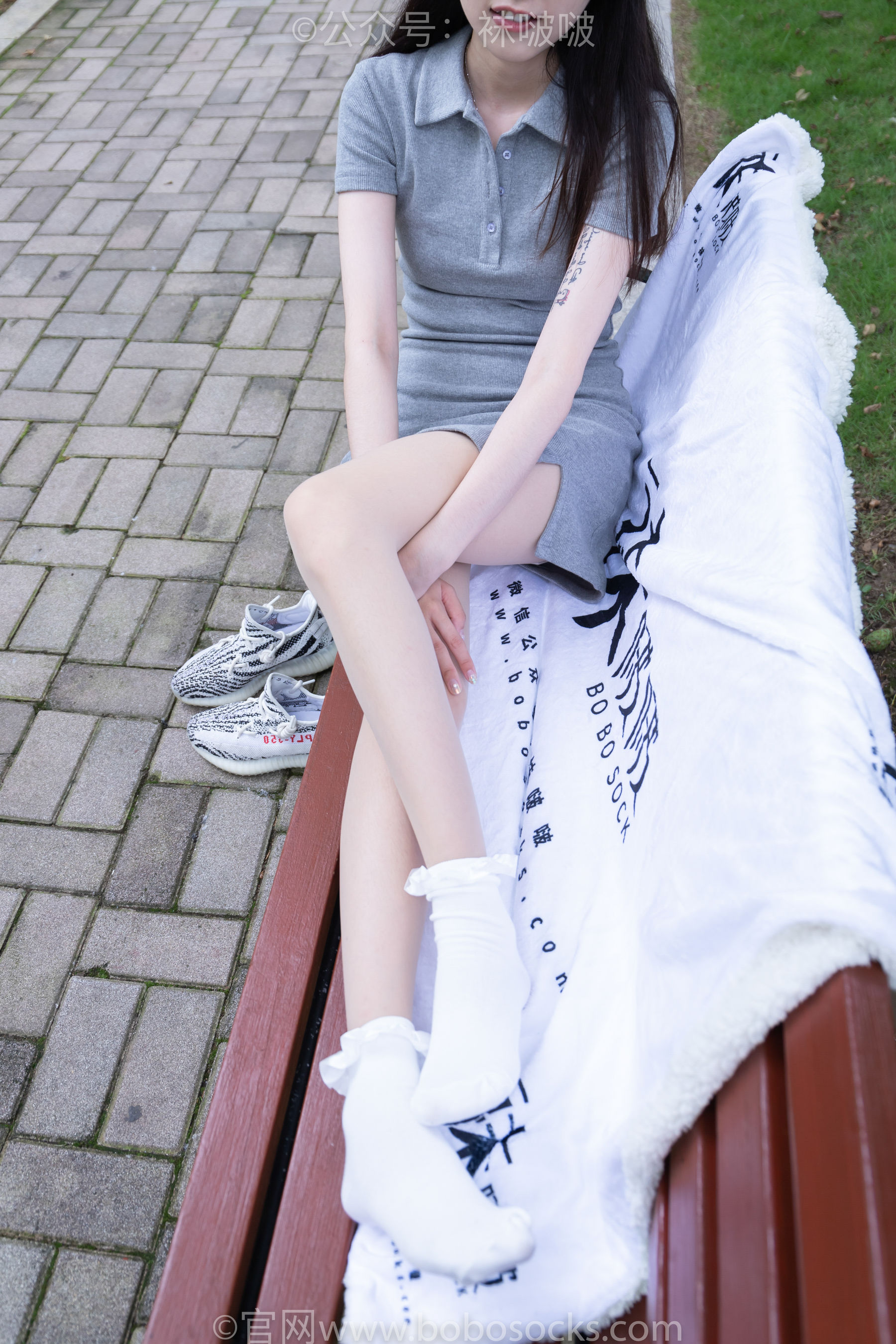 BoBoSocks袜啵啵 No.019 稚予-椰子、白棉袜、肉丝