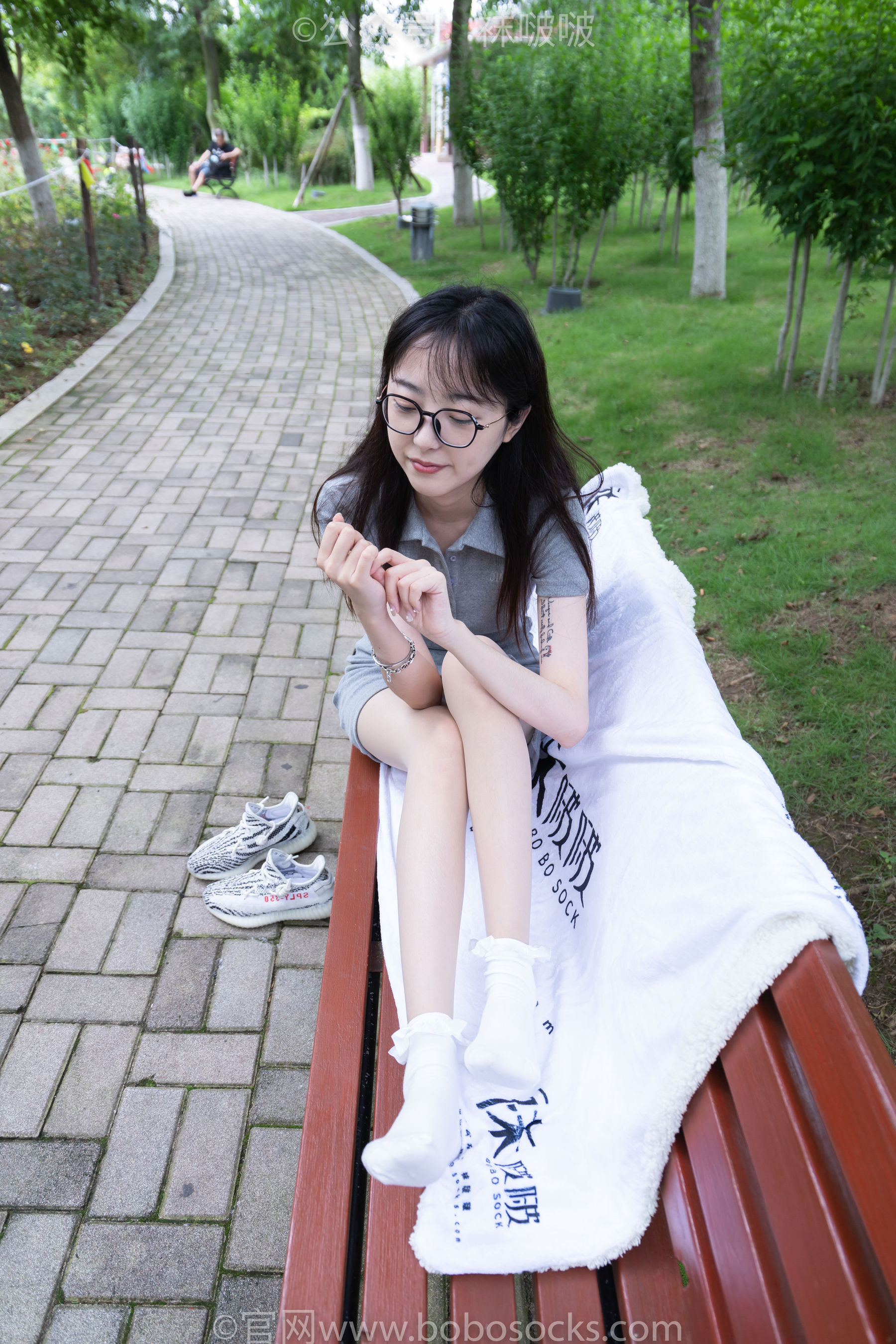 BoBoSocks袜啵啵 No.019 稚予-椰子、白棉袜、肉丝