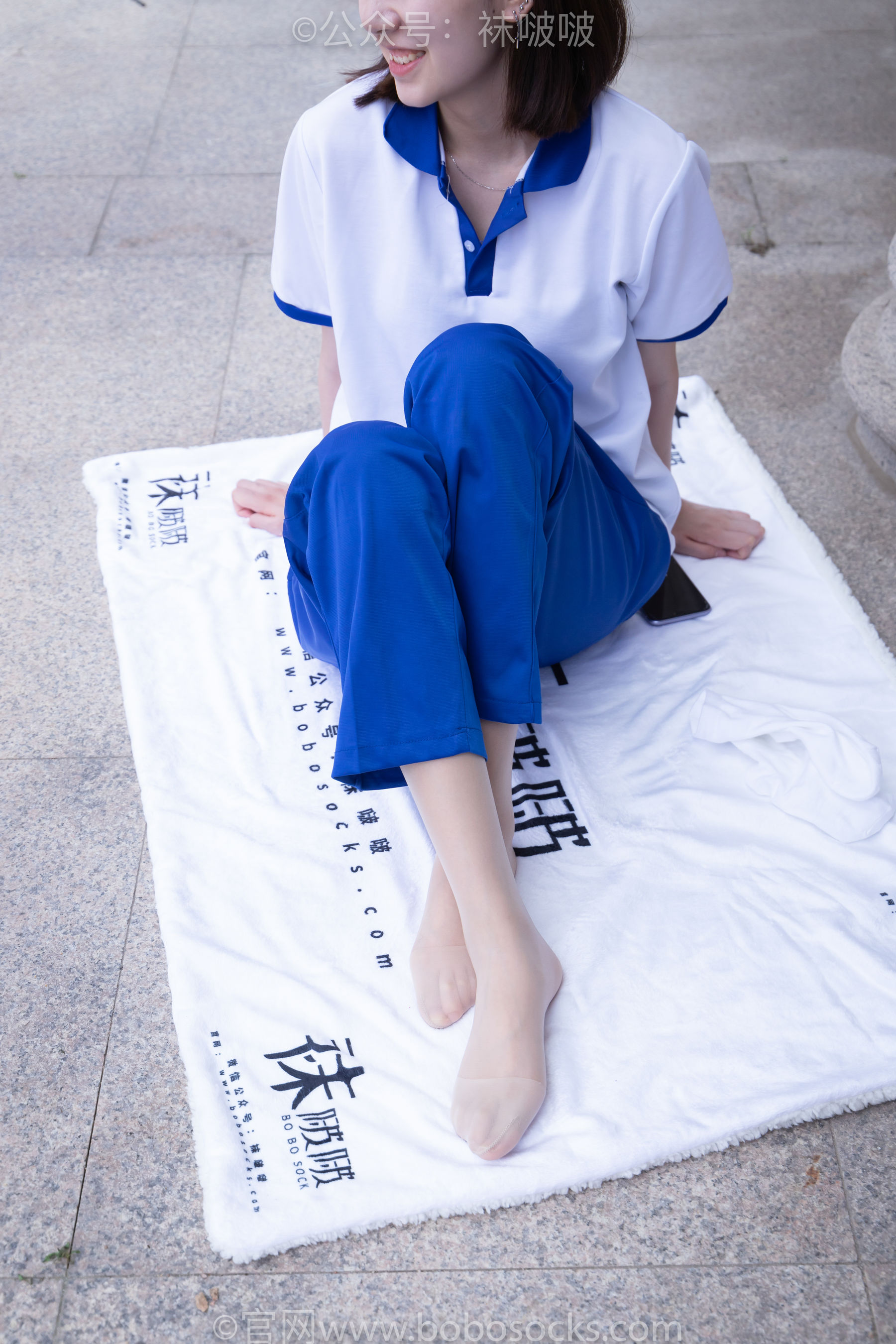 BoBoSocks袜啵啵 No.022 小甜豆-校服、贝壳头、白棉袜、肉丝