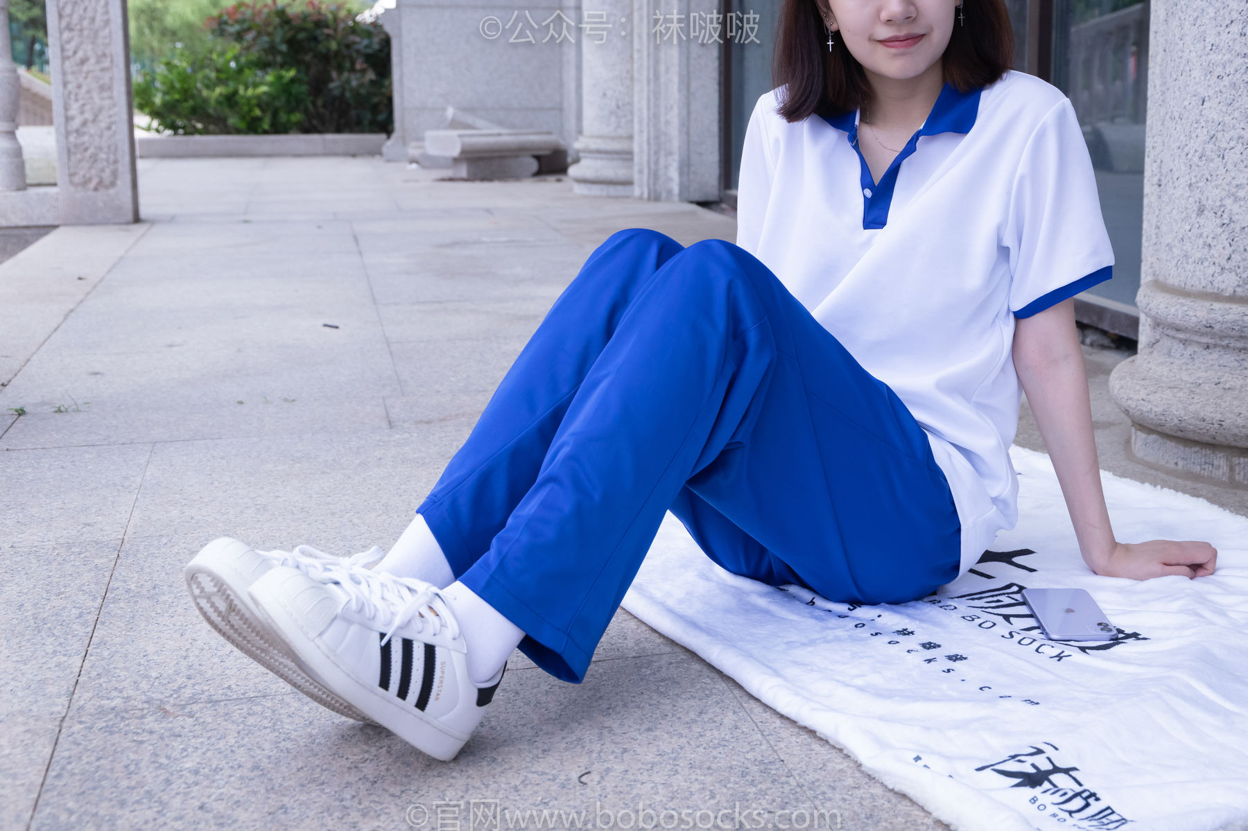 BoBoSocks袜啵啵 No.022 小甜豆-校服、贝壳头、白棉袜、肉丝