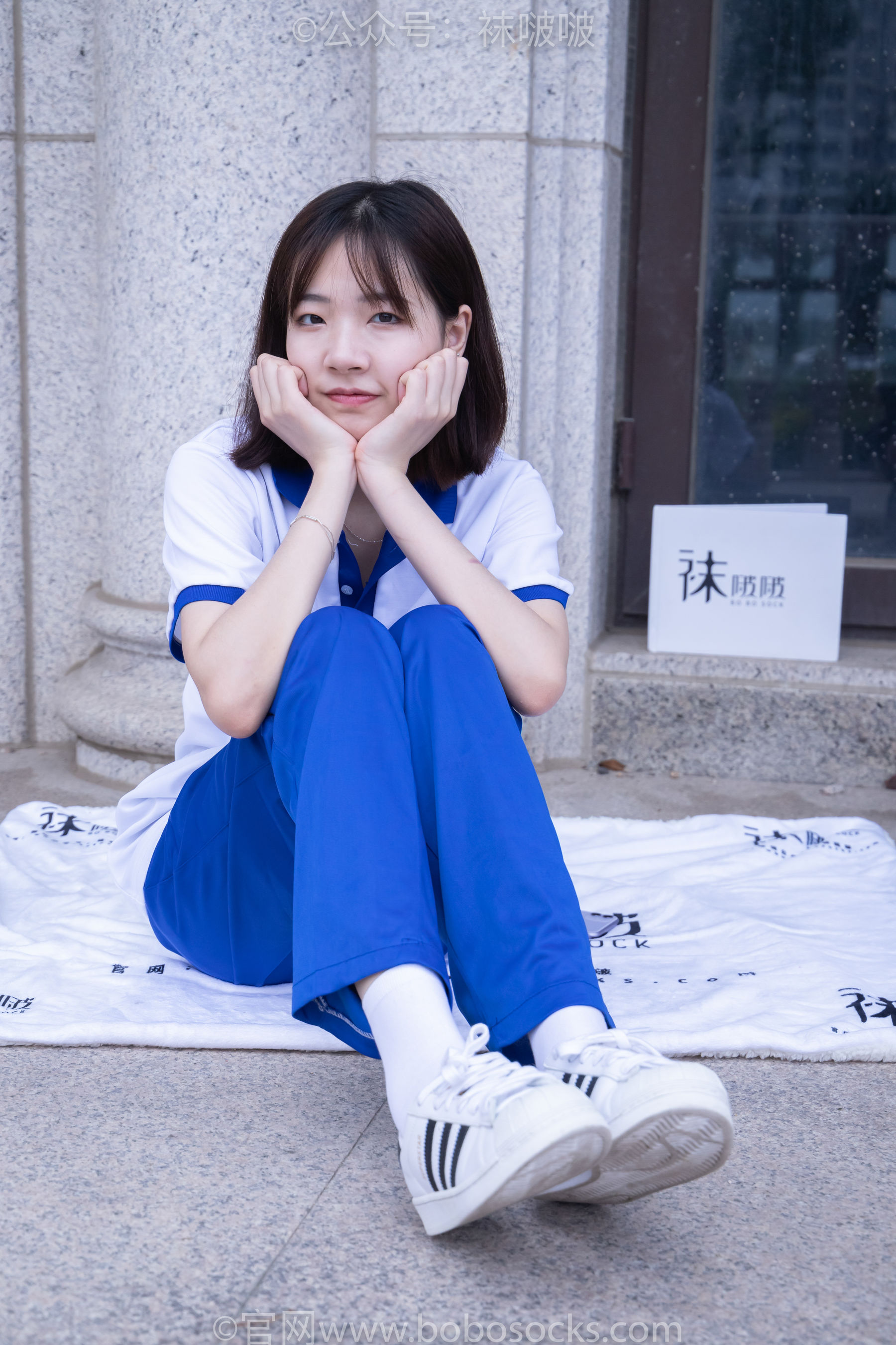 BoBoSocks袜啵啵 No.022 小甜豆-校服、贝壳头、白棉袜、肉丝