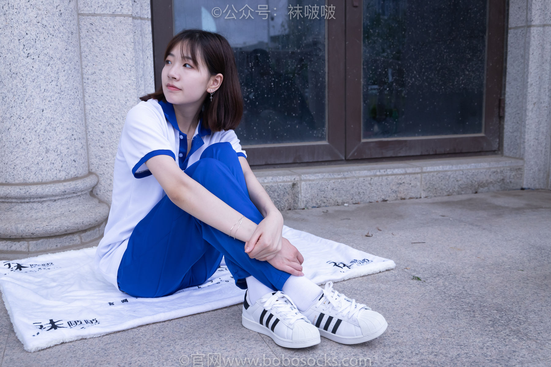BoBoSocks袜啵啵 No.022 小甜豆-校服、贝壳头、白棉袜、肉丝