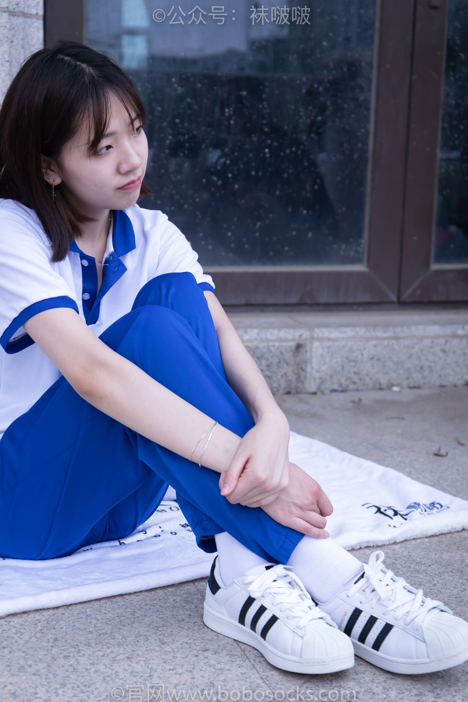 BoBoSocks袜啵啵 No.022 小甜豆-校服、贝壳头、白棉袜、肉丝