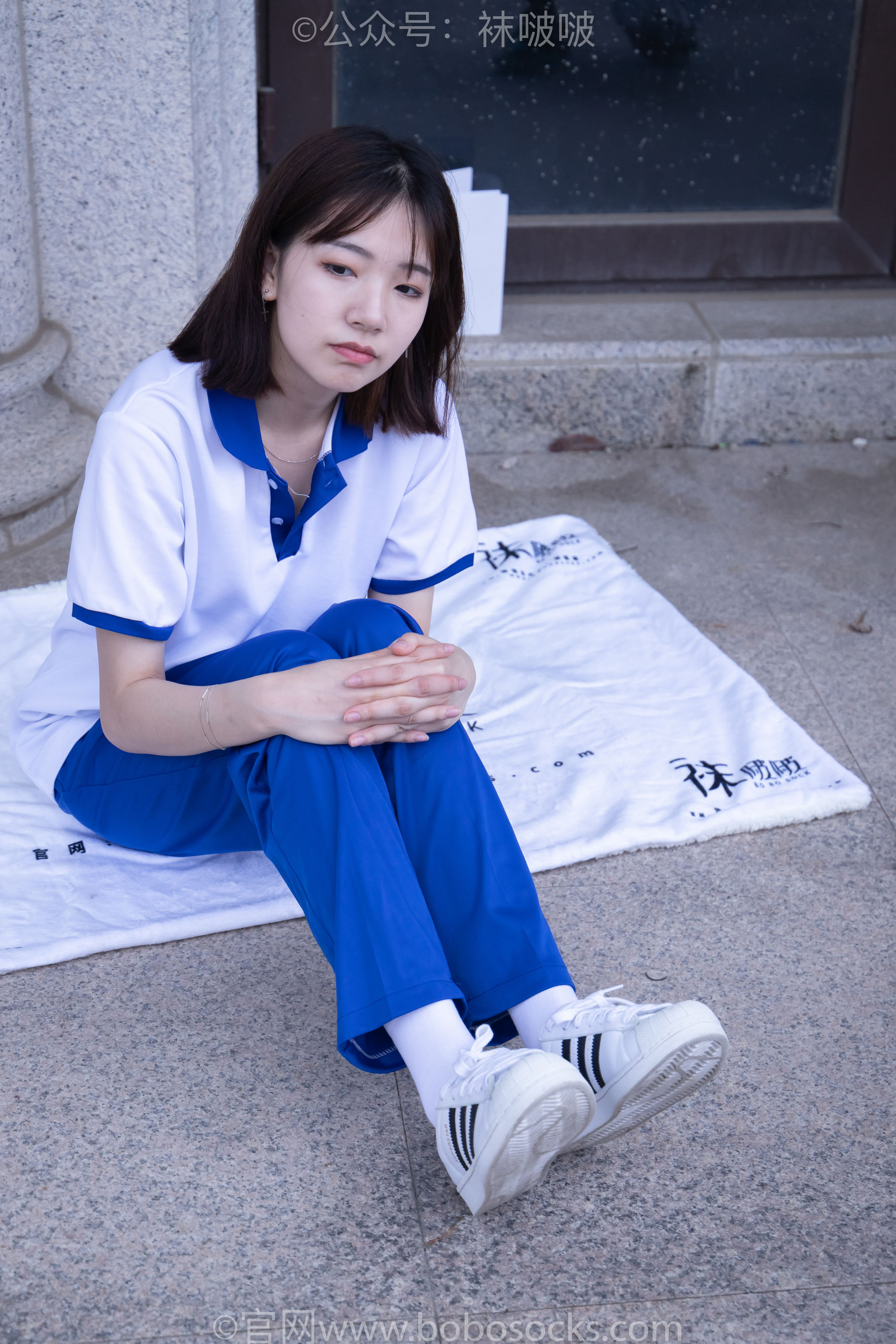 BoBoSocks袜啵啵 No.022 小甜豆-校服、贝壳头、白棉袜、肉丝