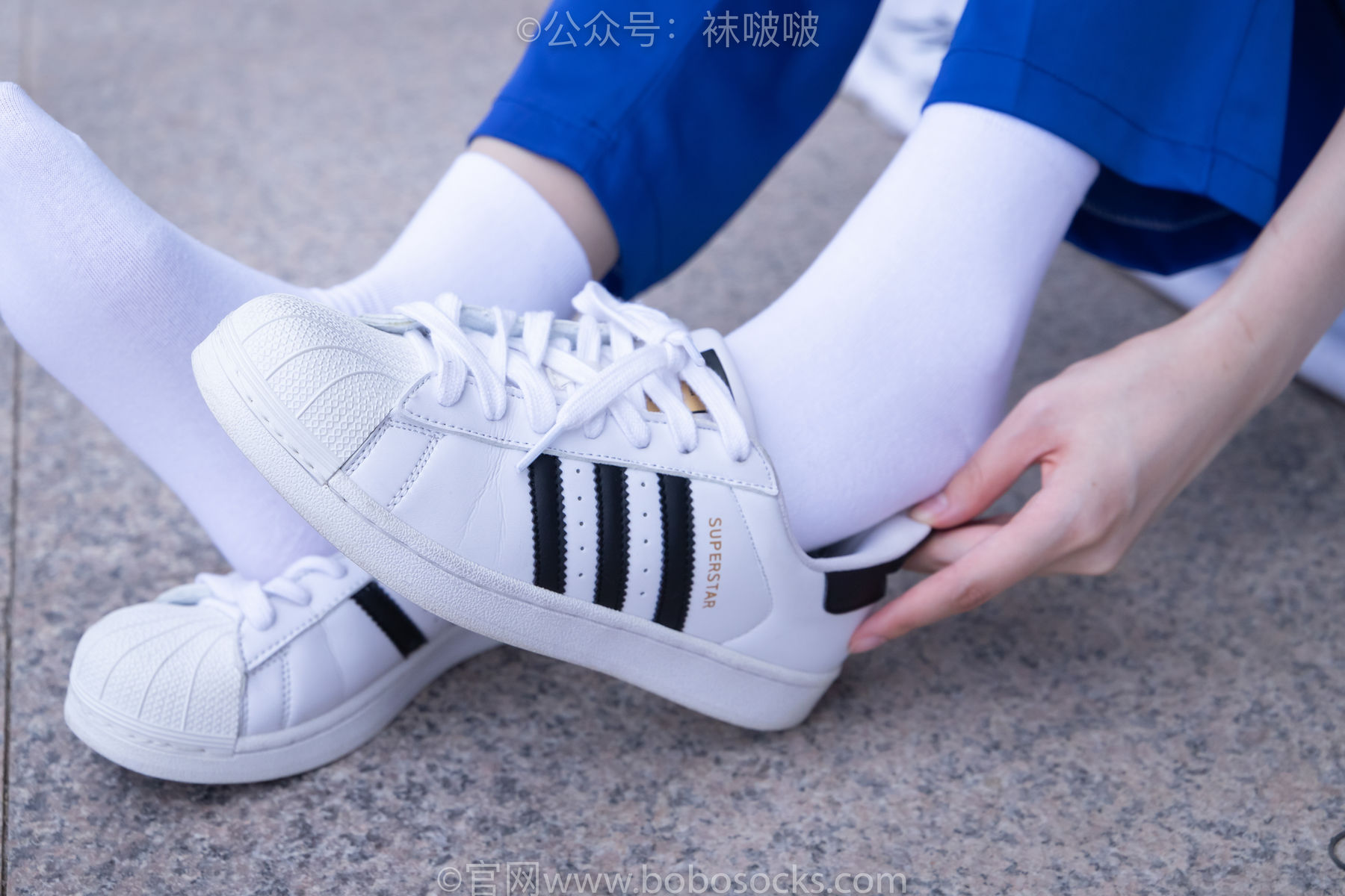 BoBoSocks袜啵啵 No.022 小甜豆-校服、贝壳头、白棉袜、肉丝