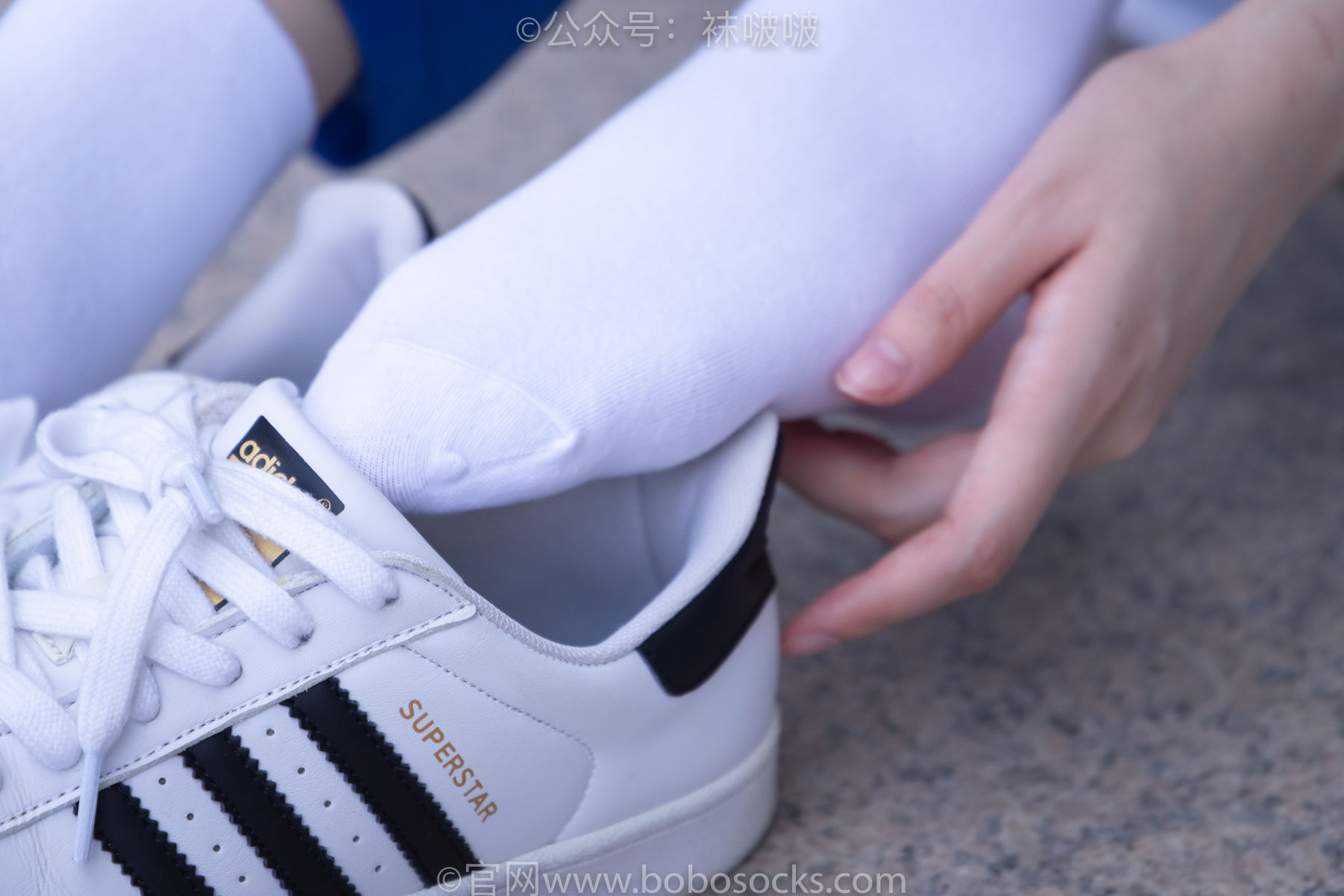 BoBoSocks袜啵啵 No.022 小甜豆-校服、贝壳头、白棉袜、肉丝