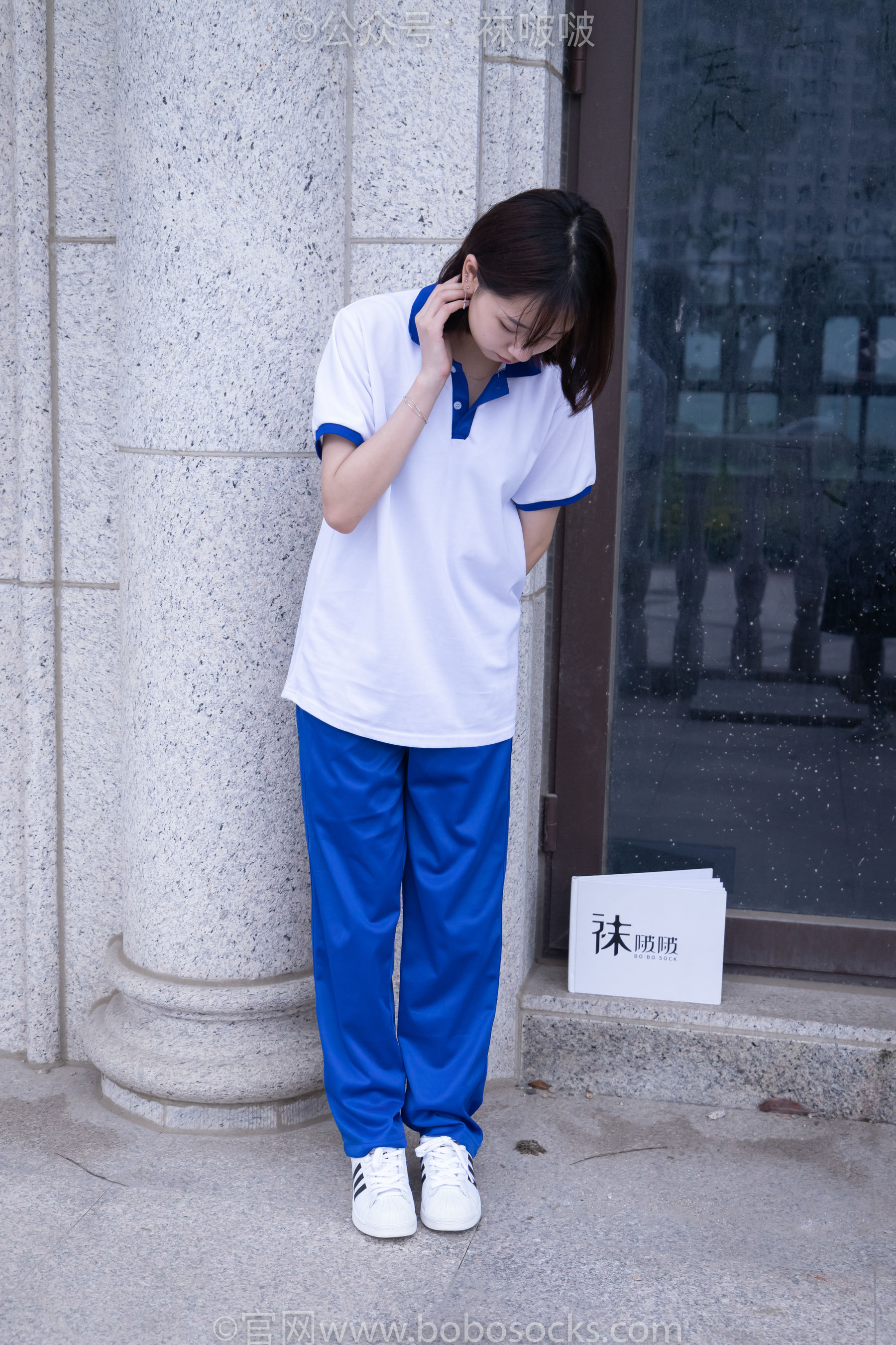 BoBoSocks袜啵啵 No.022 小甜豆-校服、贝壳头、白棉袜、肉丝
