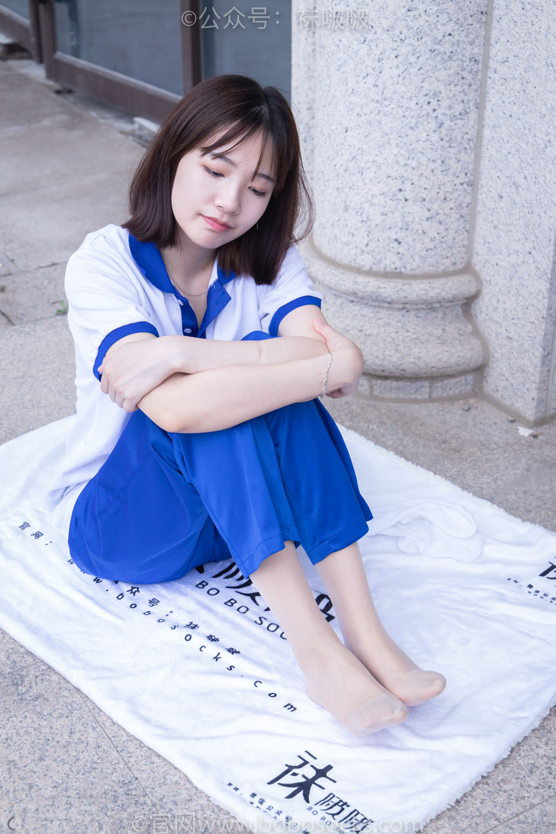 BoBoSocks袜啵啵 No.022 小甜豆-校服、贝壳头、白棉袜、肉丝