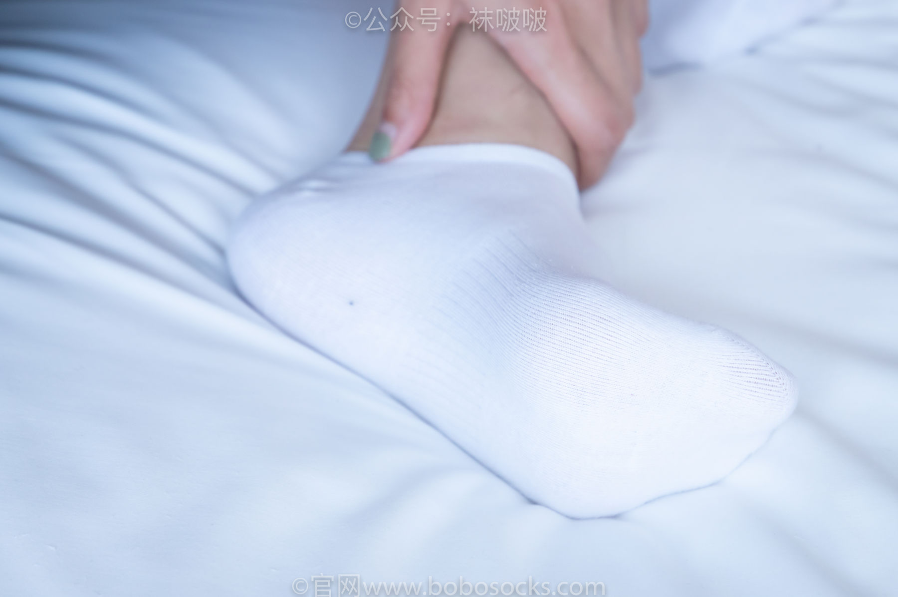 BoBoSocks袜啵啵 No.024 涵涵-板鞋、白棉袜、裸足